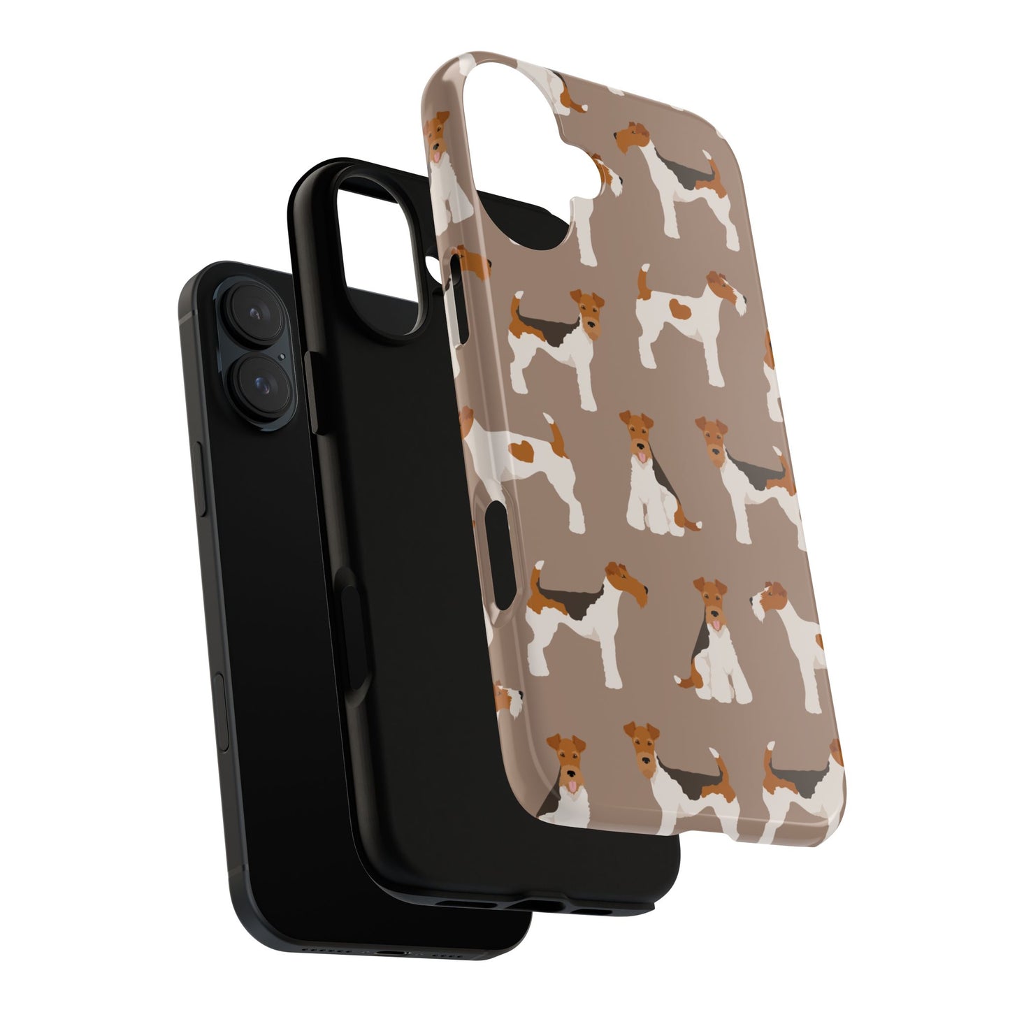 Wire Fox Terrier Lover Tough Case - Stylish Phone Case Featuring Playful Fox Terriers