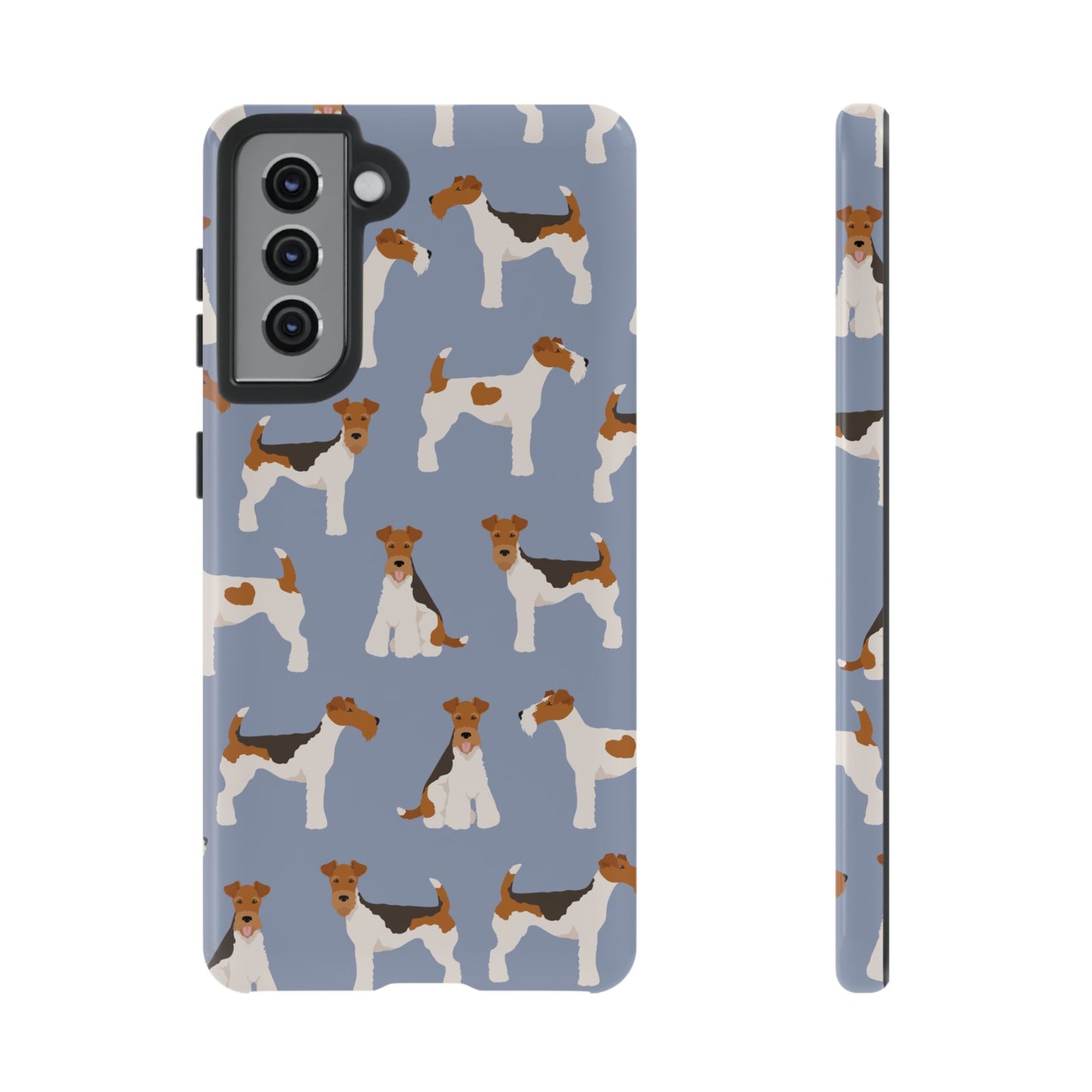 Wire Fox Terrier Lover Tough Case - Stylish Phone Case Featuring Playful Fox Terriers