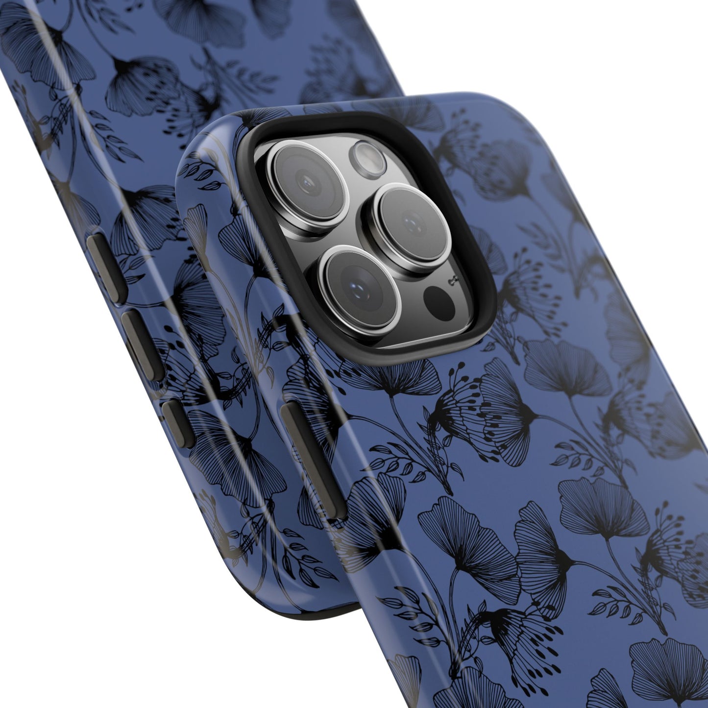 Ornate Floral Tough Phone Case - Durable Protection with Elegant Design