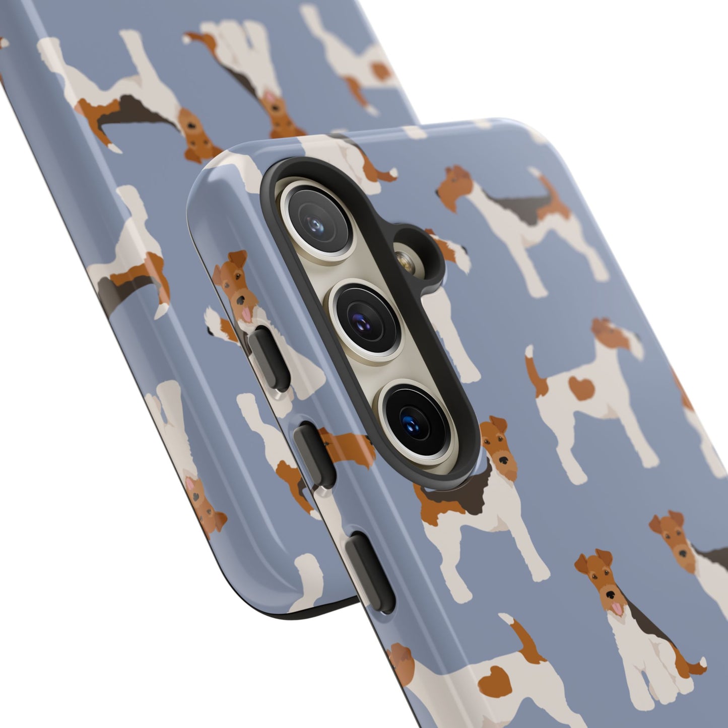 Wire Fox Terrier Lover Tough Case - Stylish Phone Case Featuring Playful Fox Terriers