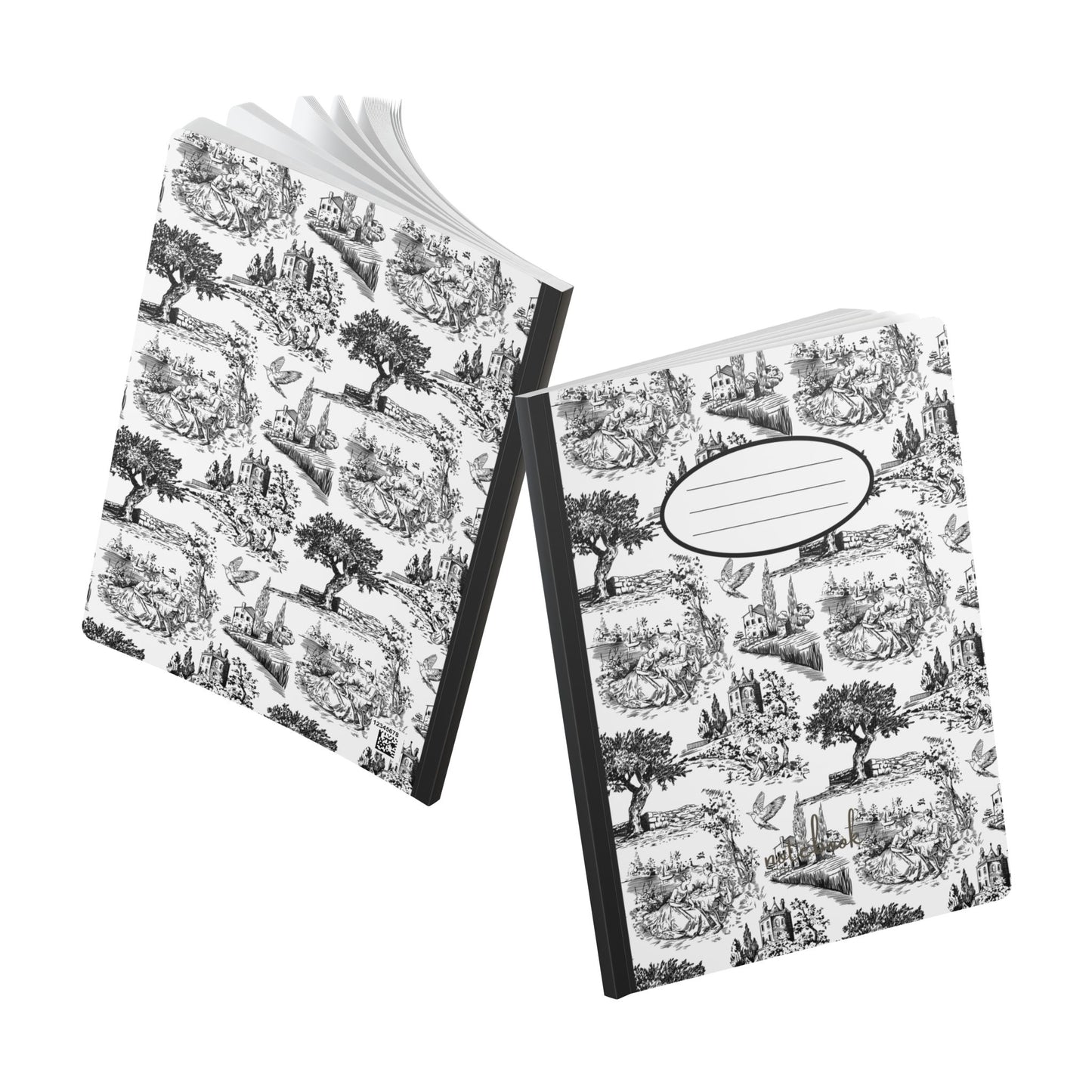Vintage Toile-Inspired Softcover Journal for Creative Souls