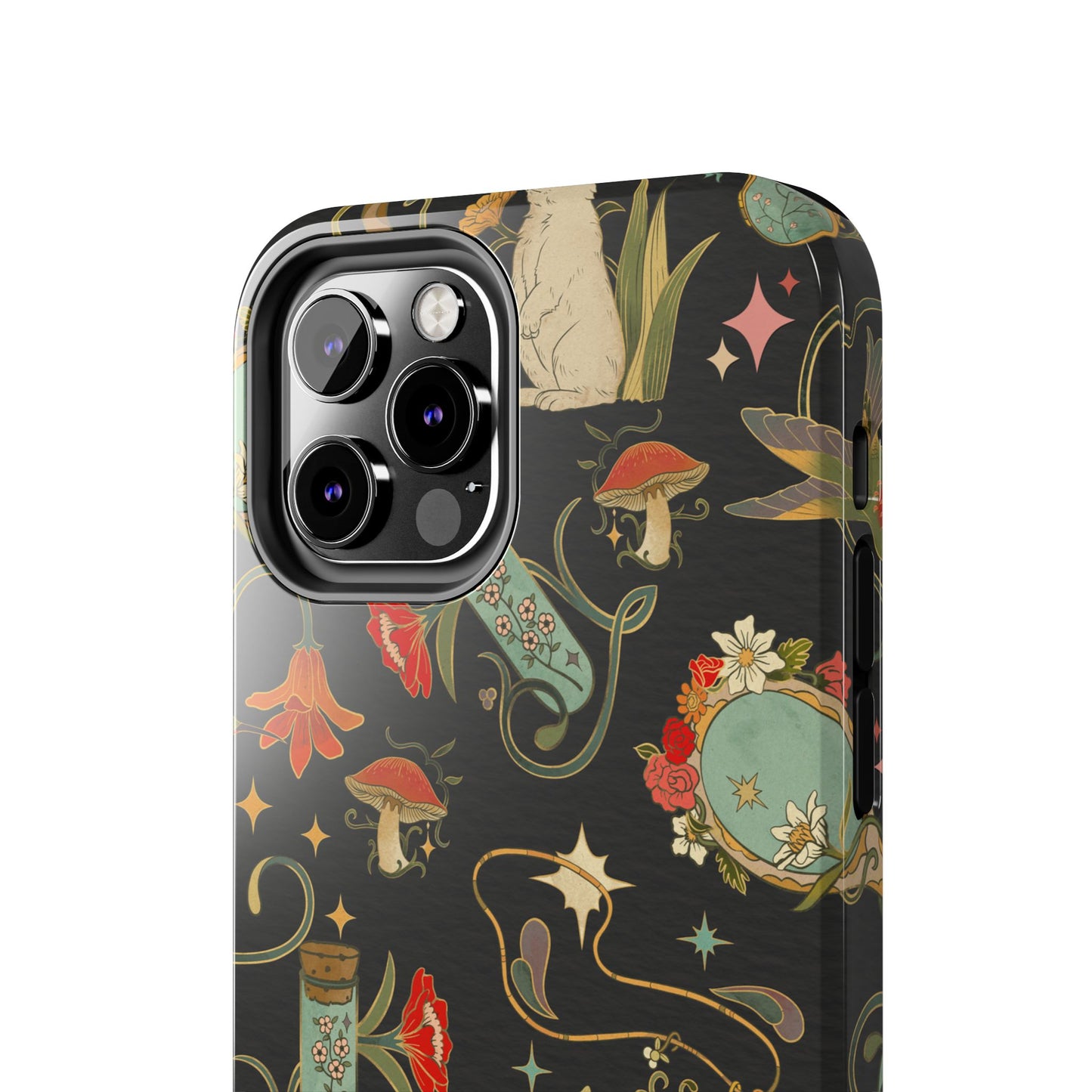 Whimsical Floral Rabbit Phone Case | Tough Protective Cover for Nature Lovers