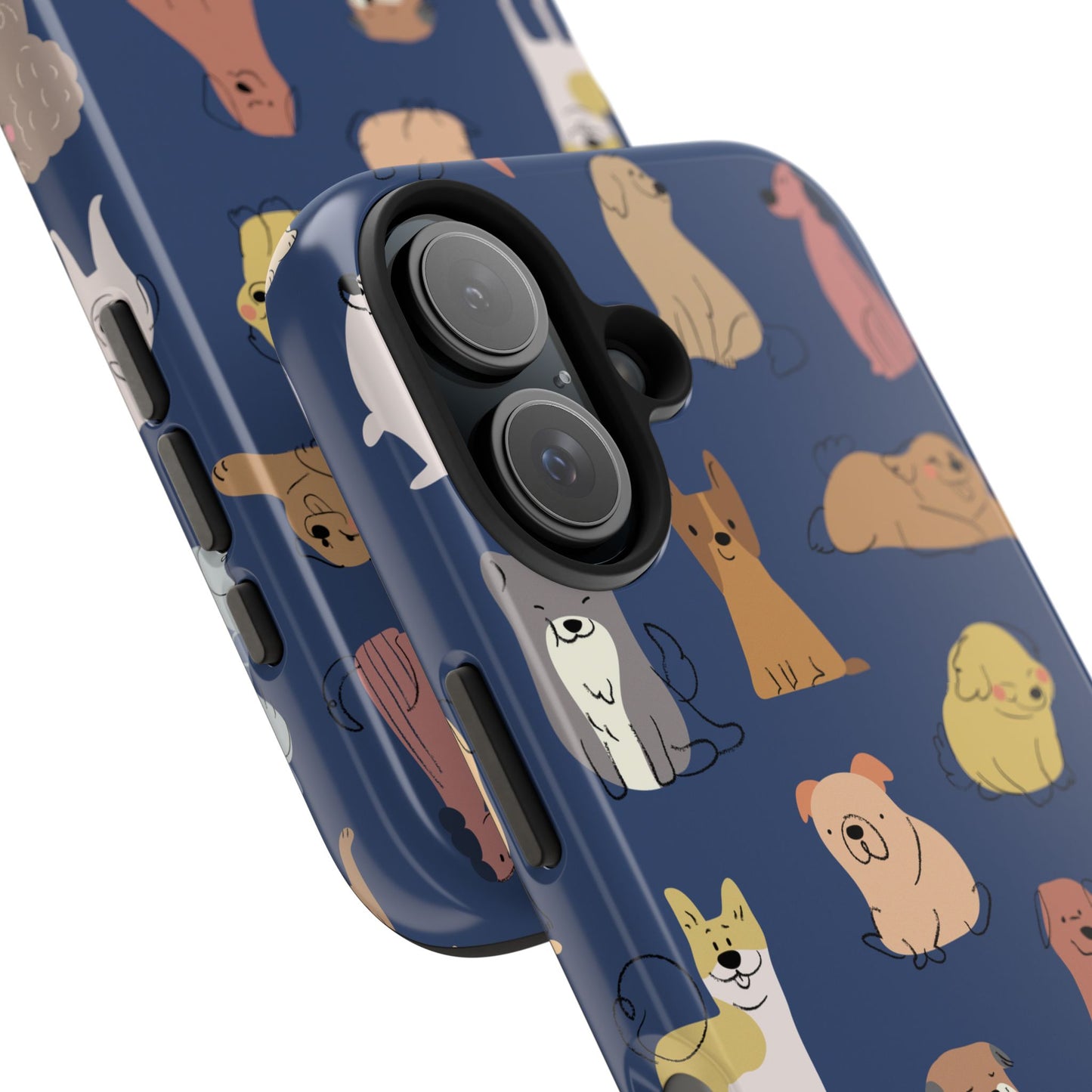 Cute Cartoon Dog Tough Phone Case - Perfect for Pet Lovers