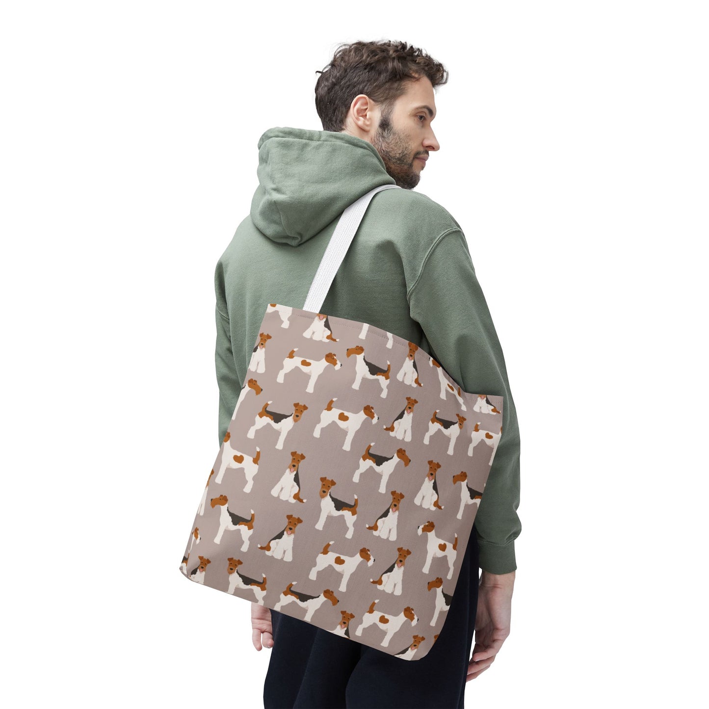 Wire Fox Terrier Dog Pattern Tote Bag - Perfect for Pet Lovers!