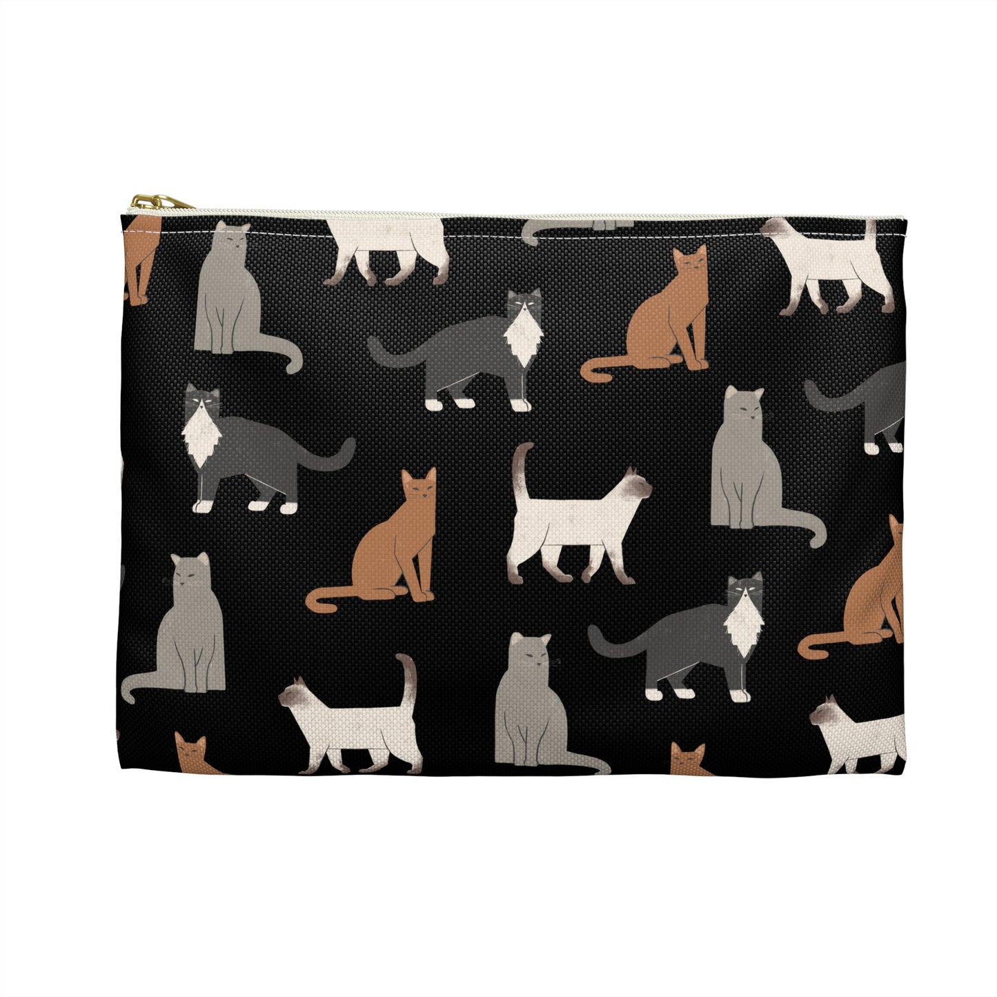 Cat Lover's Accessory Pouch - Cute Feline Print for Organizing Essentials