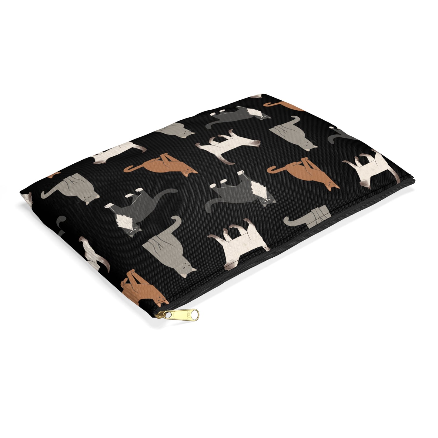 Cat Lover's Accessory Pouch - Cute Feline Print for Organizing Essentials