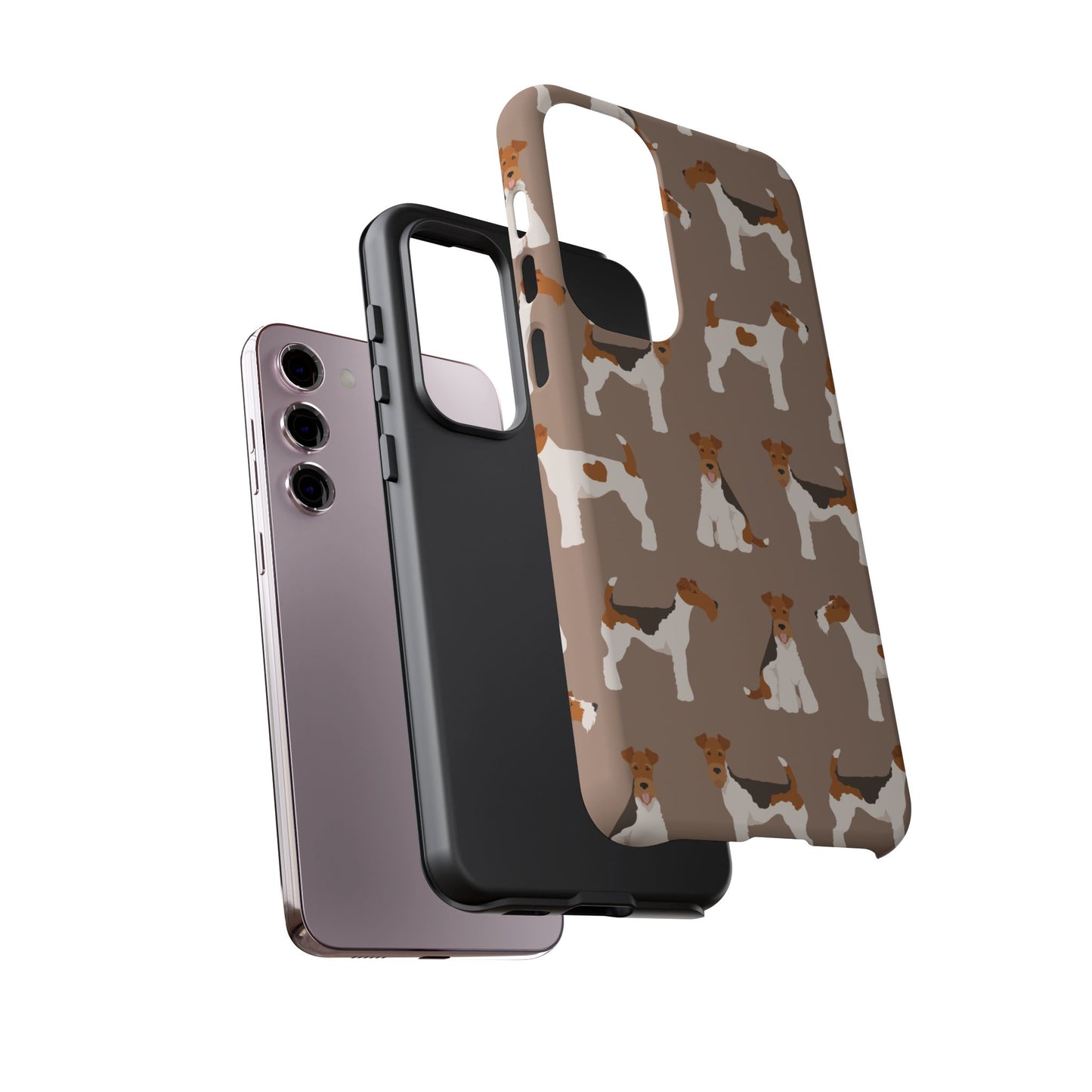 Wire Fox Terrier Lover Tough Case - Stylish Phone Case Featuring Playful Fox Terriers