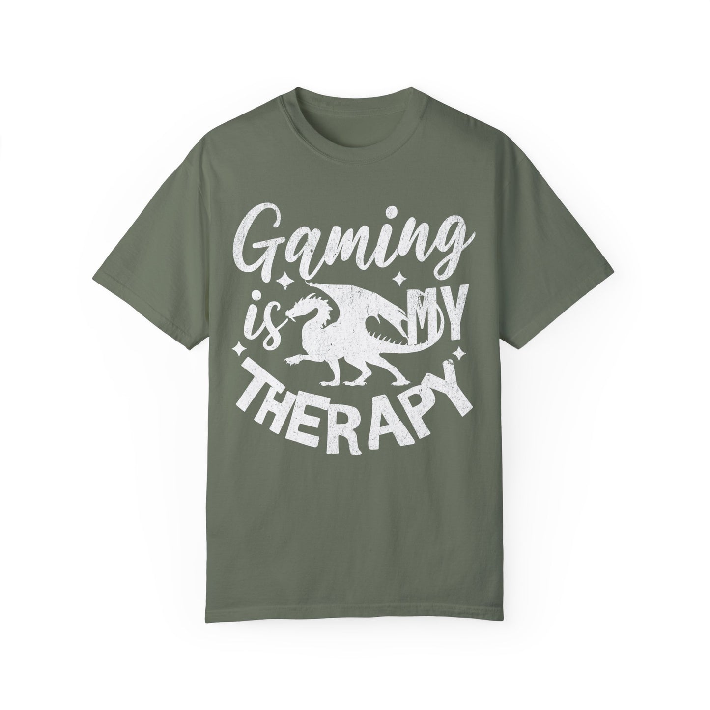 Gaming Therapy Unisex Garment-Dyed T-Shirt | Perfect for Gamers & Casual Wear