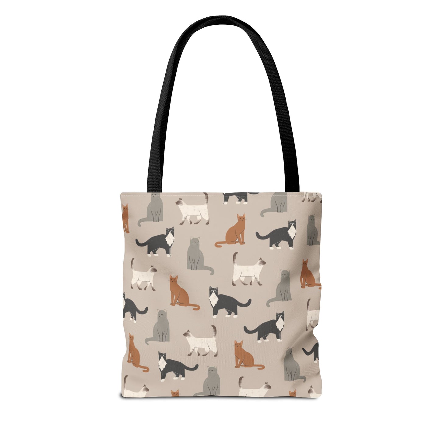 Cubist Cat Pattern Tote Bag - Perfect for Pet Lovers