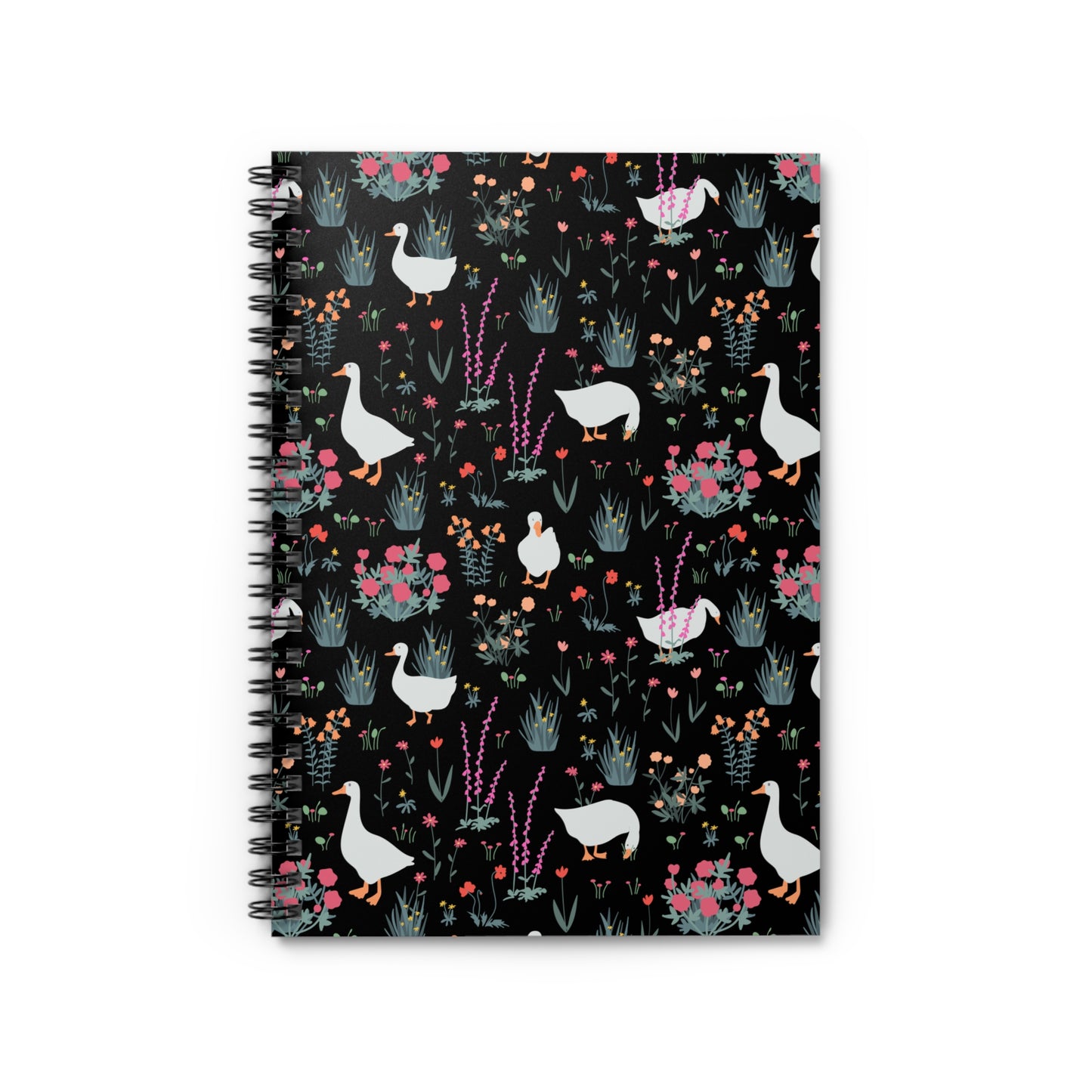 Charming Floral Spiral Notebook - Ruled Lines for Nature Lovers