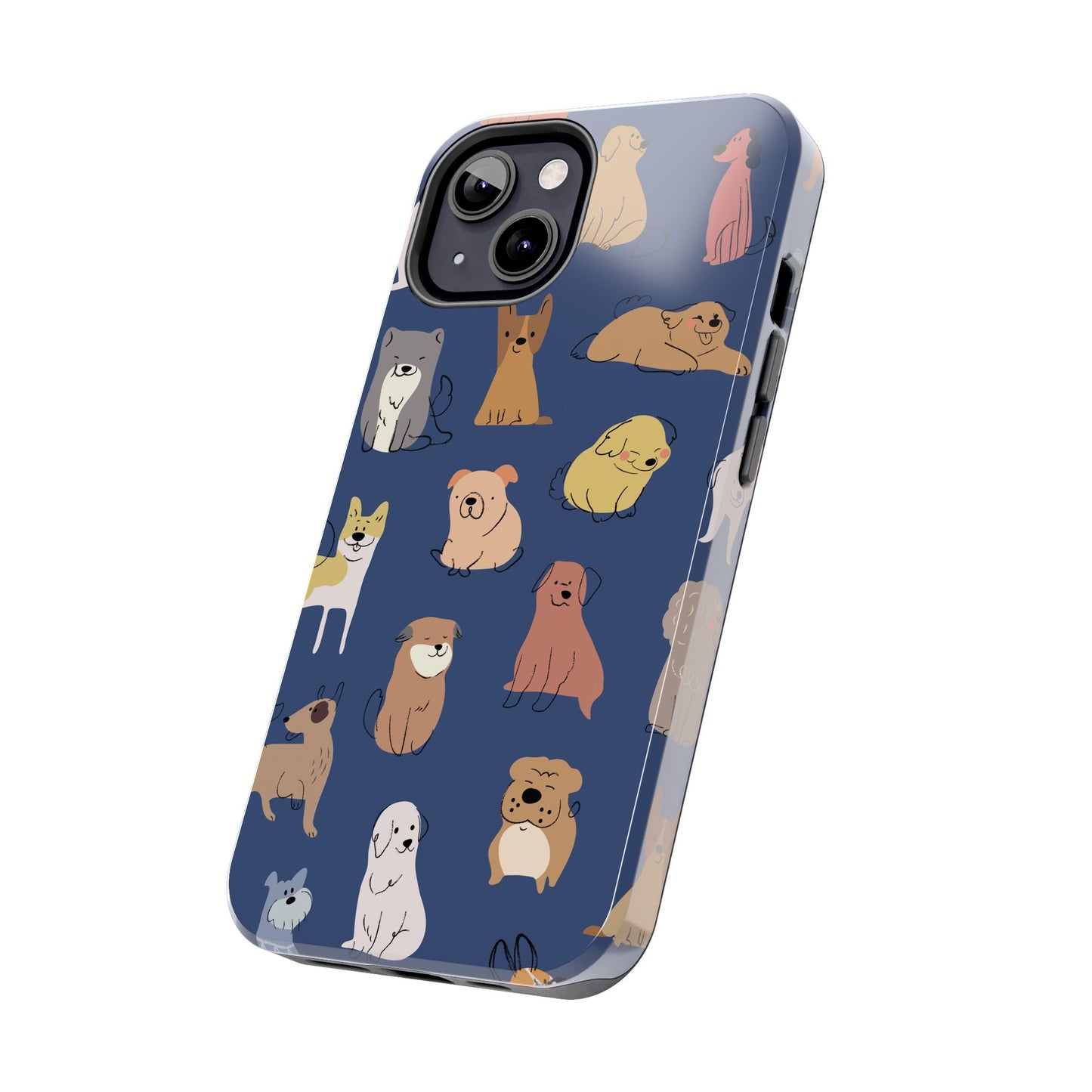 Cute Cartoon Dog Tough Phone Case - Perfect for Pet Lovers