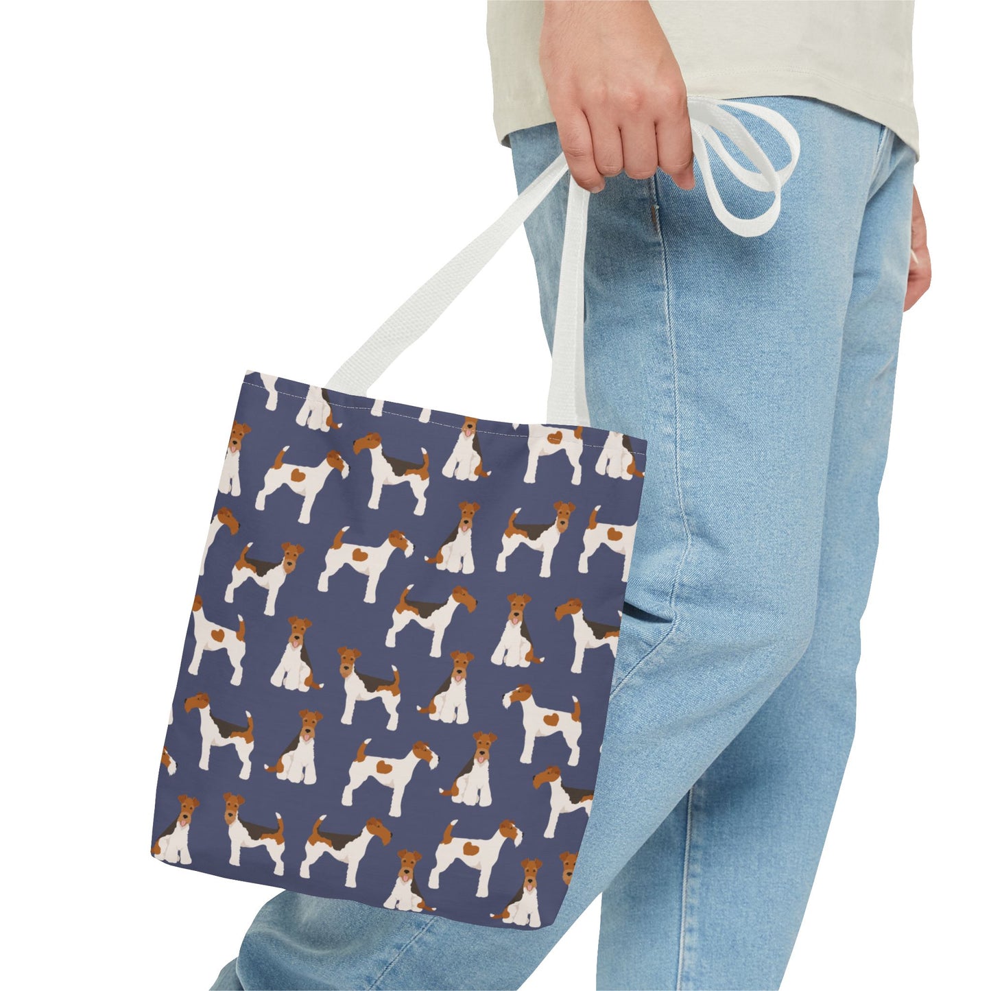 Wire Fox Terrier Dog Pattern Tote Bag - Perfect for Pet Lovers!