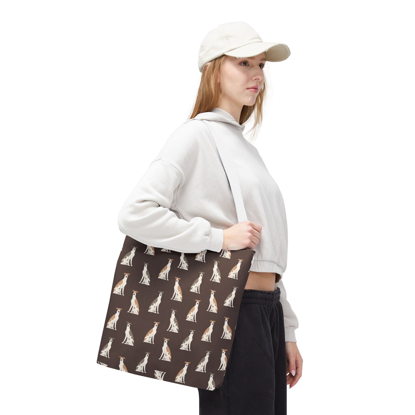 Grey Hound Dog Pattern Tote Bag - Perfect for Pet Lovers!