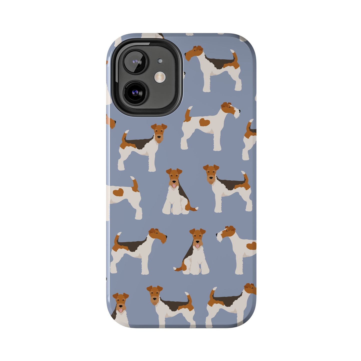 Playful Wire Fox Terrier Phone Case - Durable & Stylish Dog Lover Accessory
