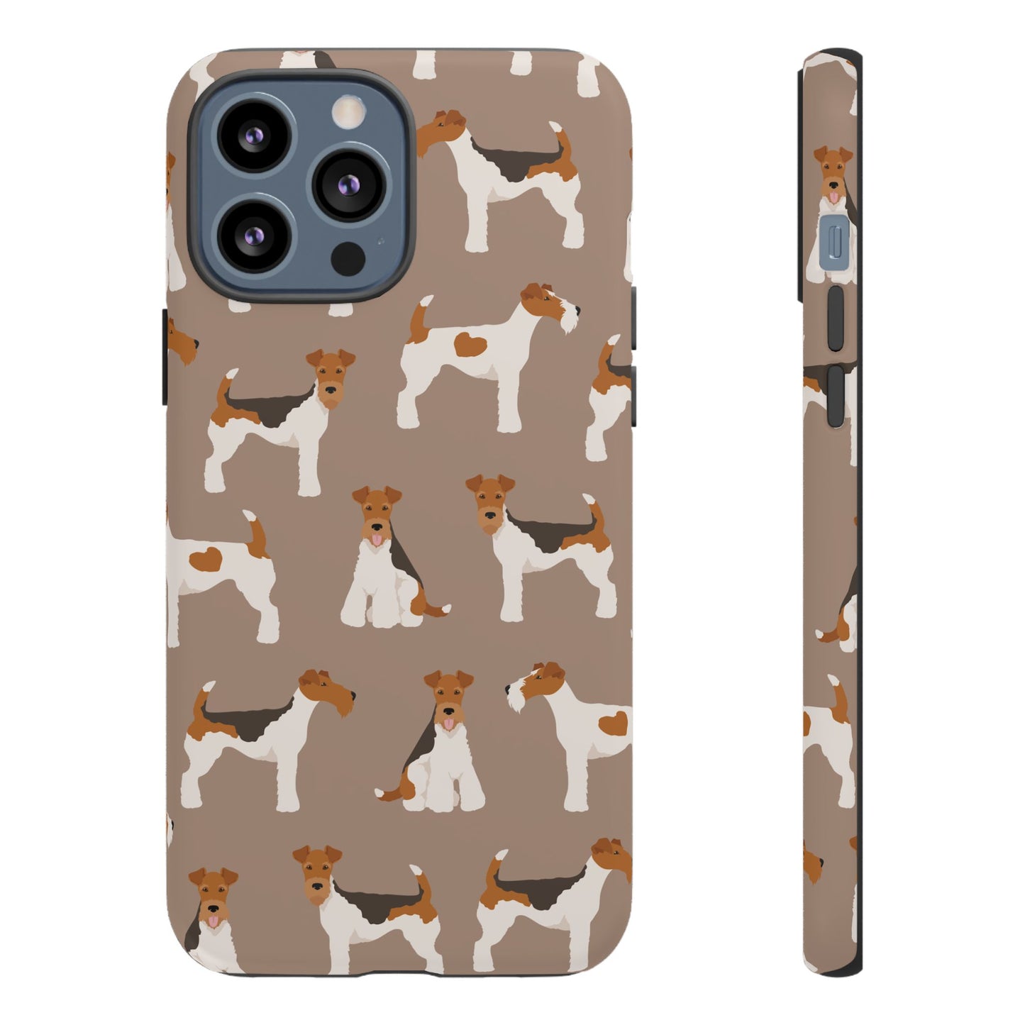 Wire Fox Terrier Lover Tough Case - Stylish Phone Case Featuring Playful Fox Terriers
