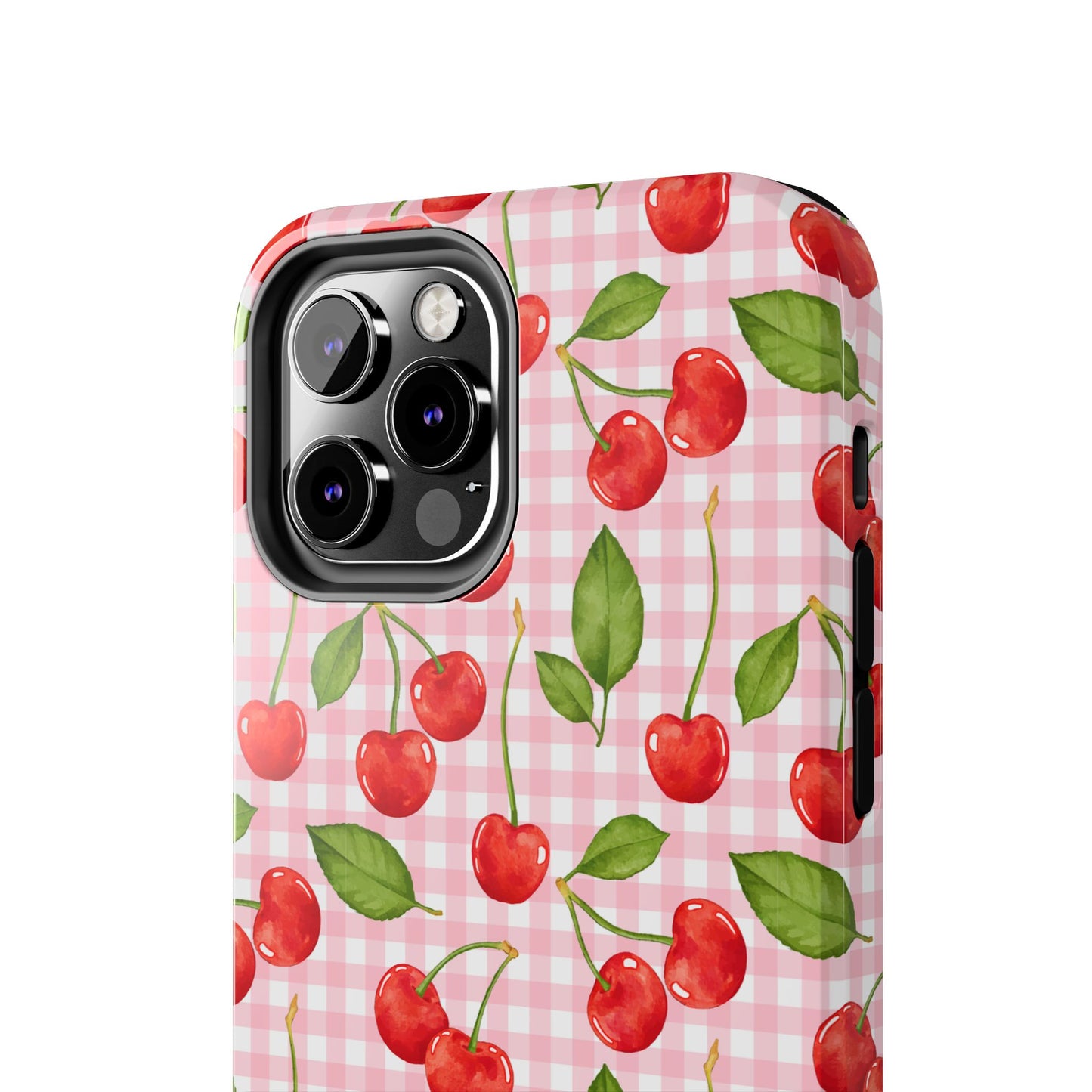 Cherry-Pattern Tough Phone Case - Cute & Durable Protective Case