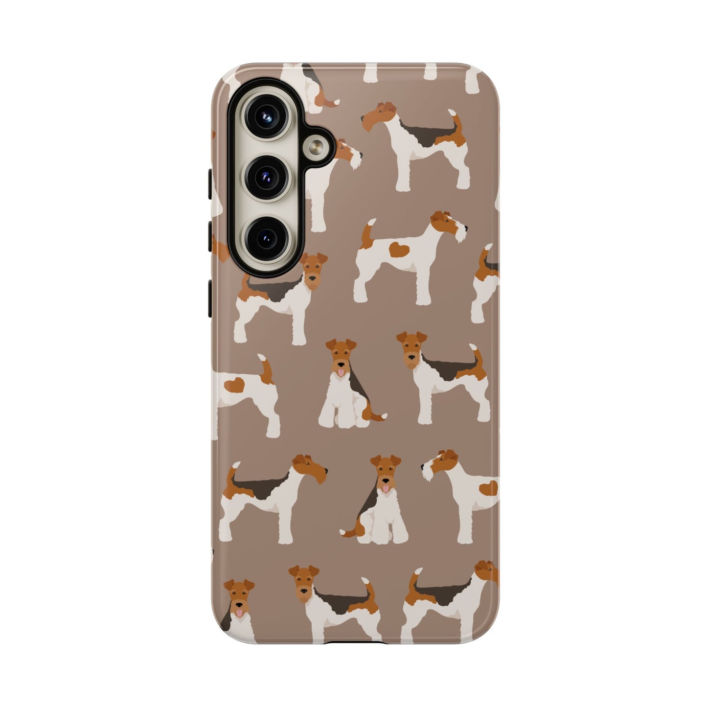 Wire Fox Terrier Lover Tough Case - Stylish Phone Case Featuring Playful Fox Terriers