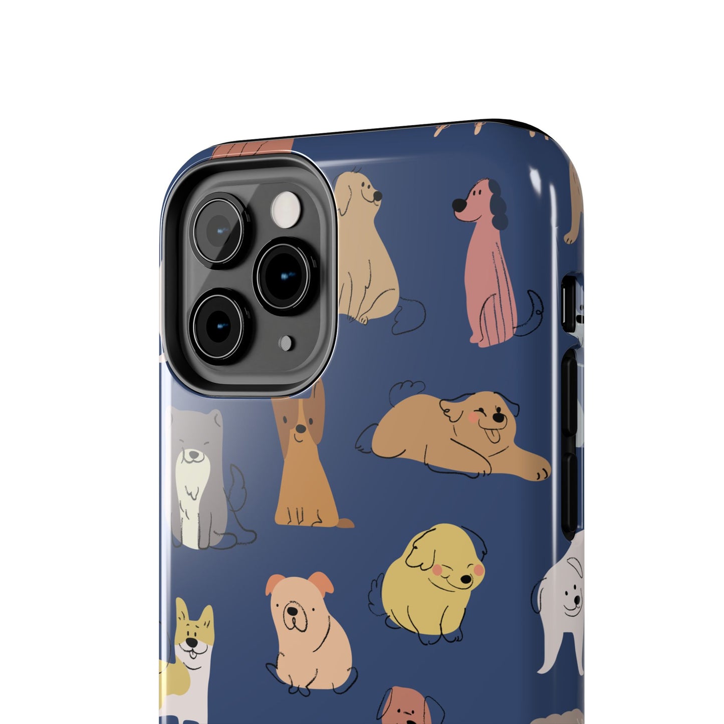Cute Cartoon Dog Tough Phone Case - Perfect for Pet Lovers