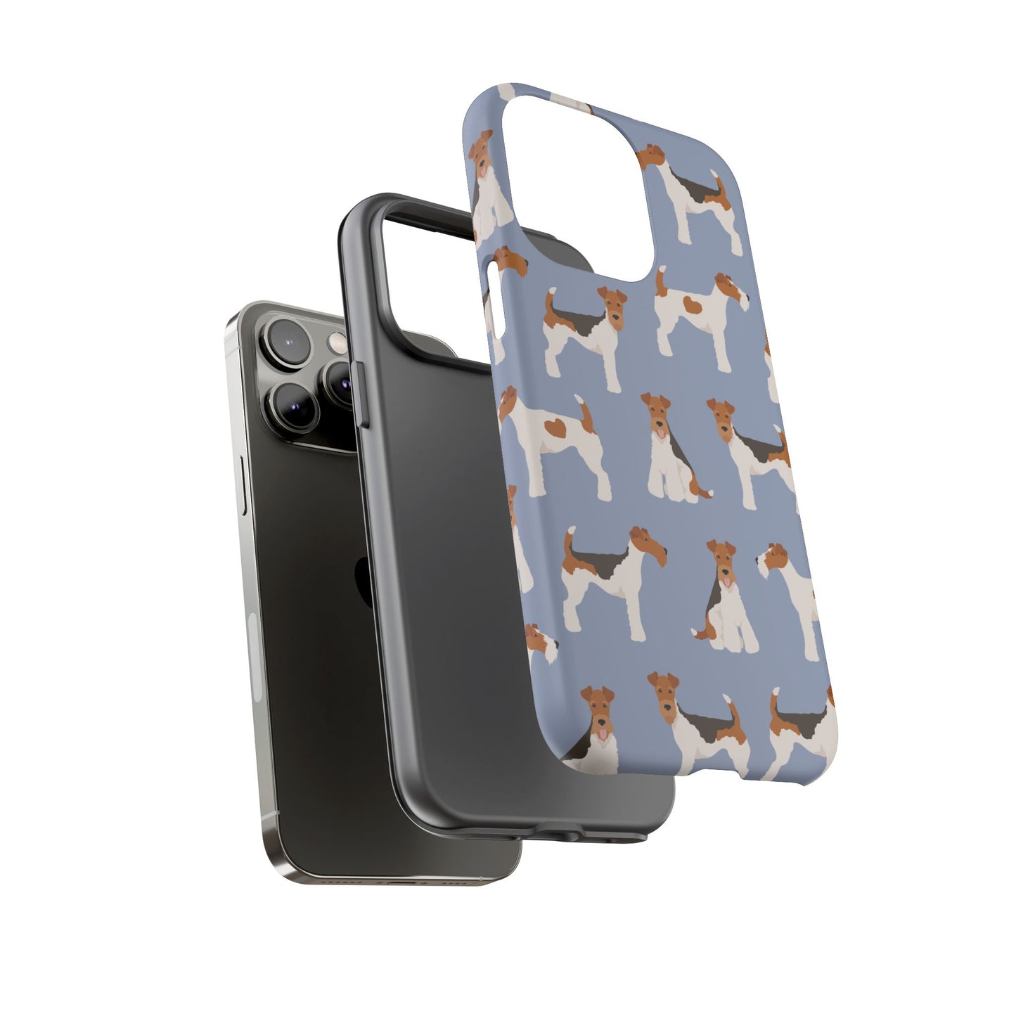 Wire Fox Terrier Lover Tough Case - Stylish Phone Case Featuring Playful Fox Terriers