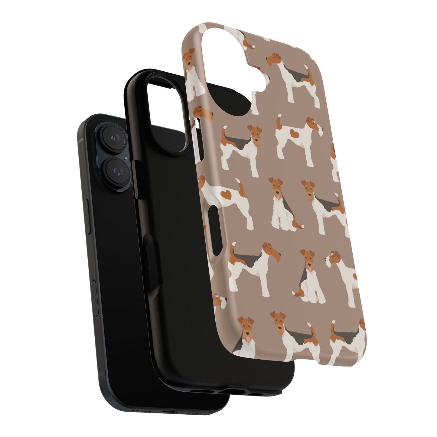 Wire Fox Terrier Lover Tough Case - Stylish Phone Case Featuring Playful Fox Terriers