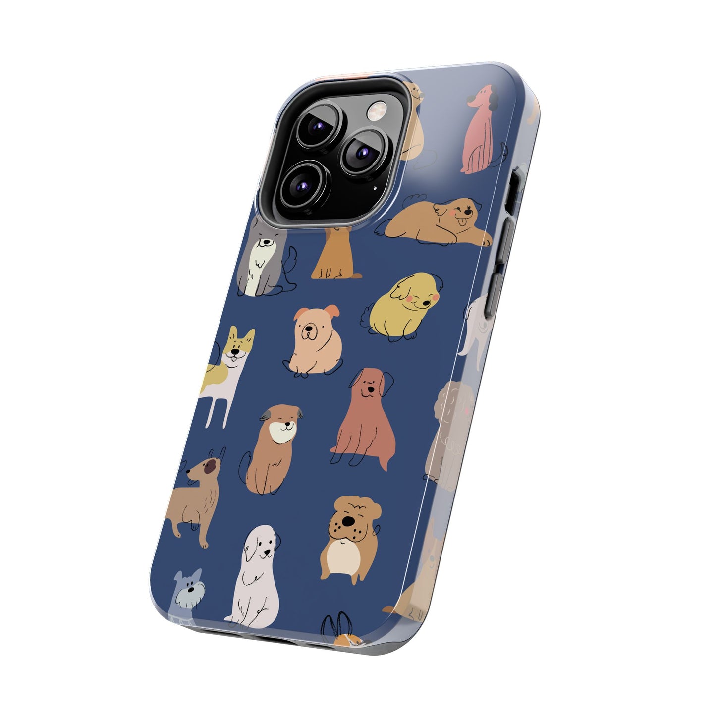 Cute Cartoon Dog Tough Phone Case - Perfect for Pet Lovers