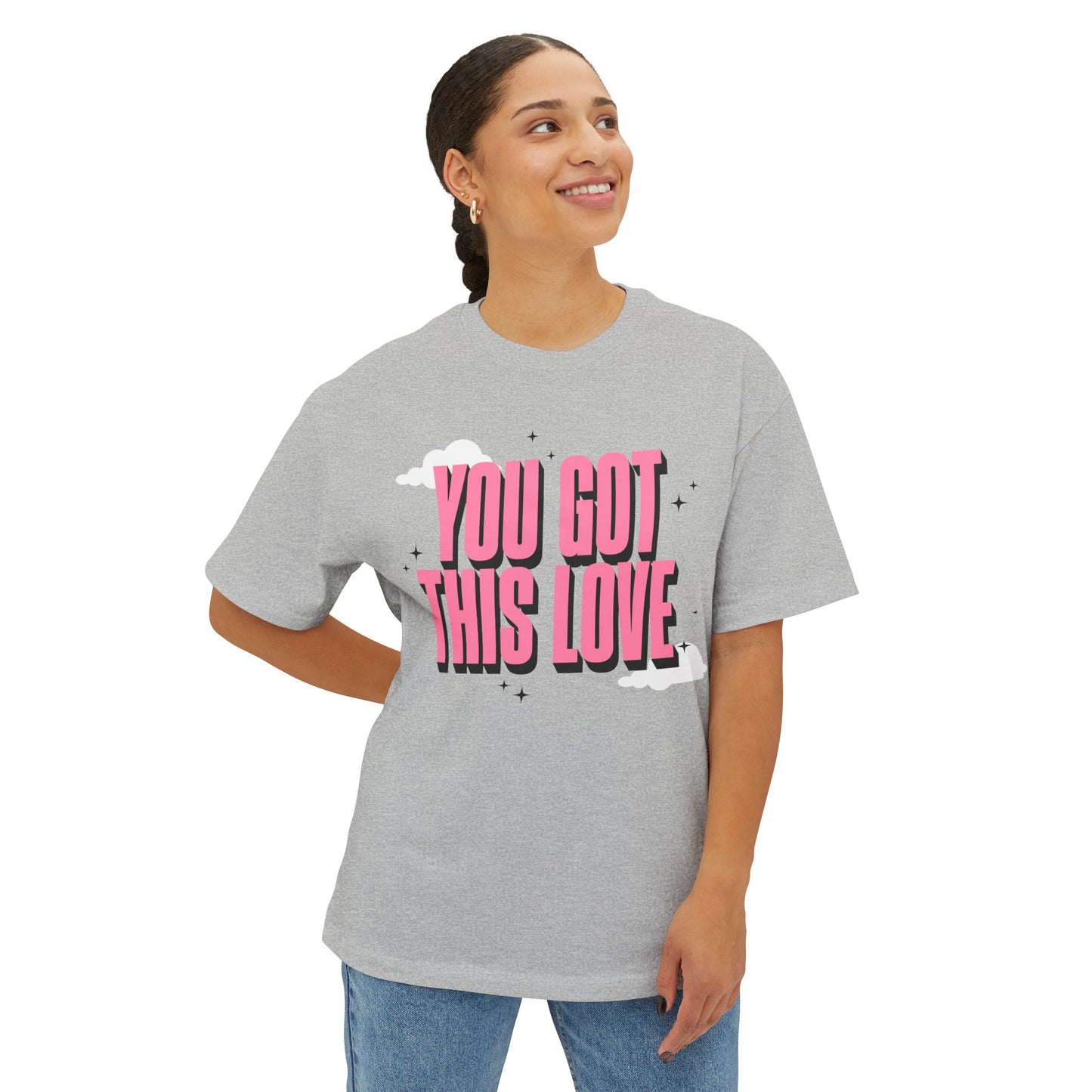 You Got This Love Oversized Unisex Tee - Soft Pink Motivation Shirt