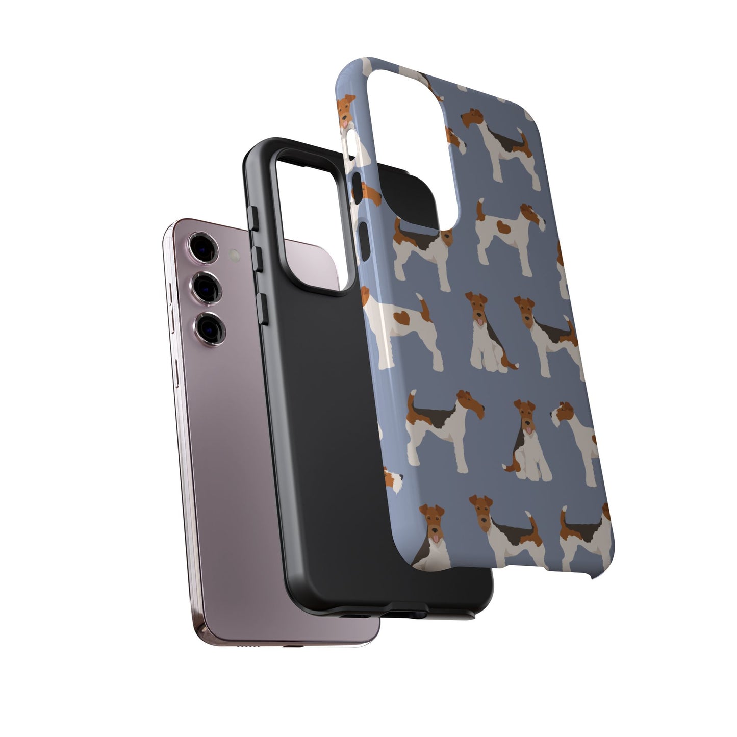 Wire Fox Terrier Lover Tough Case - Stylish Phone Case Featuring Playful Fox Terriers