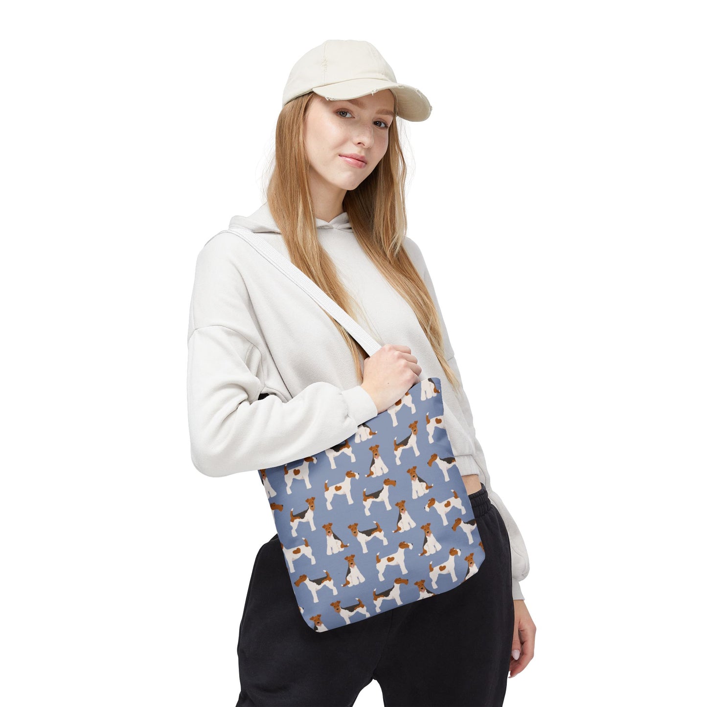 Wire Fox Terrier Dog Pattern Tote Bag - Perfect for Pet Lovers!