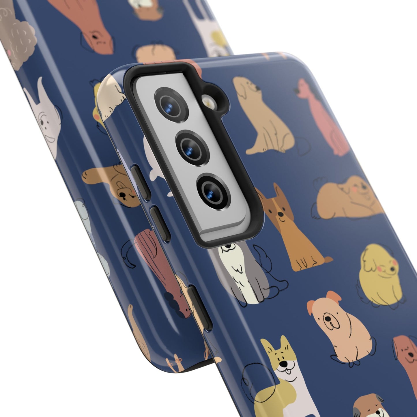Cute Cartoon Dog Tough Phone Case - Perfect for Pet Lovers