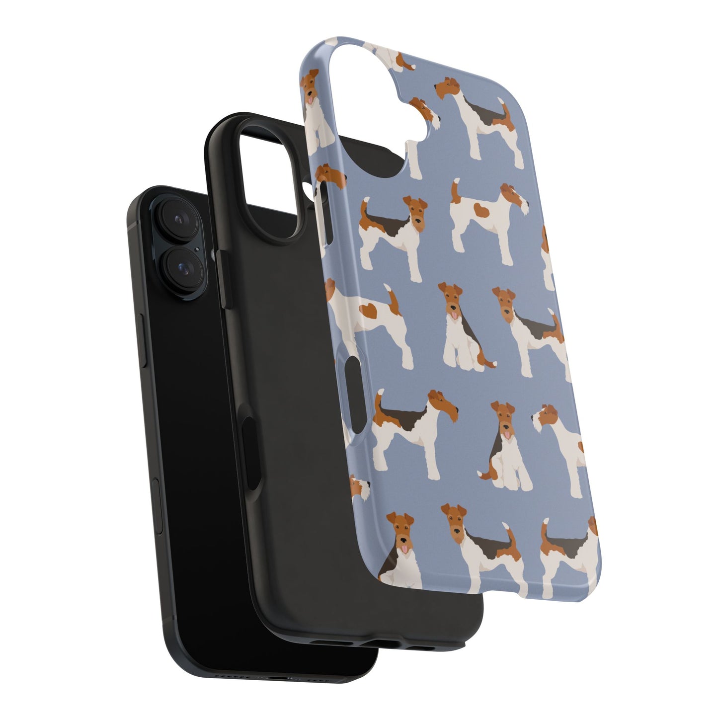 Playful Wire Fox Terrier Phone Case - Durable & Stylish Dog Lover Accessory