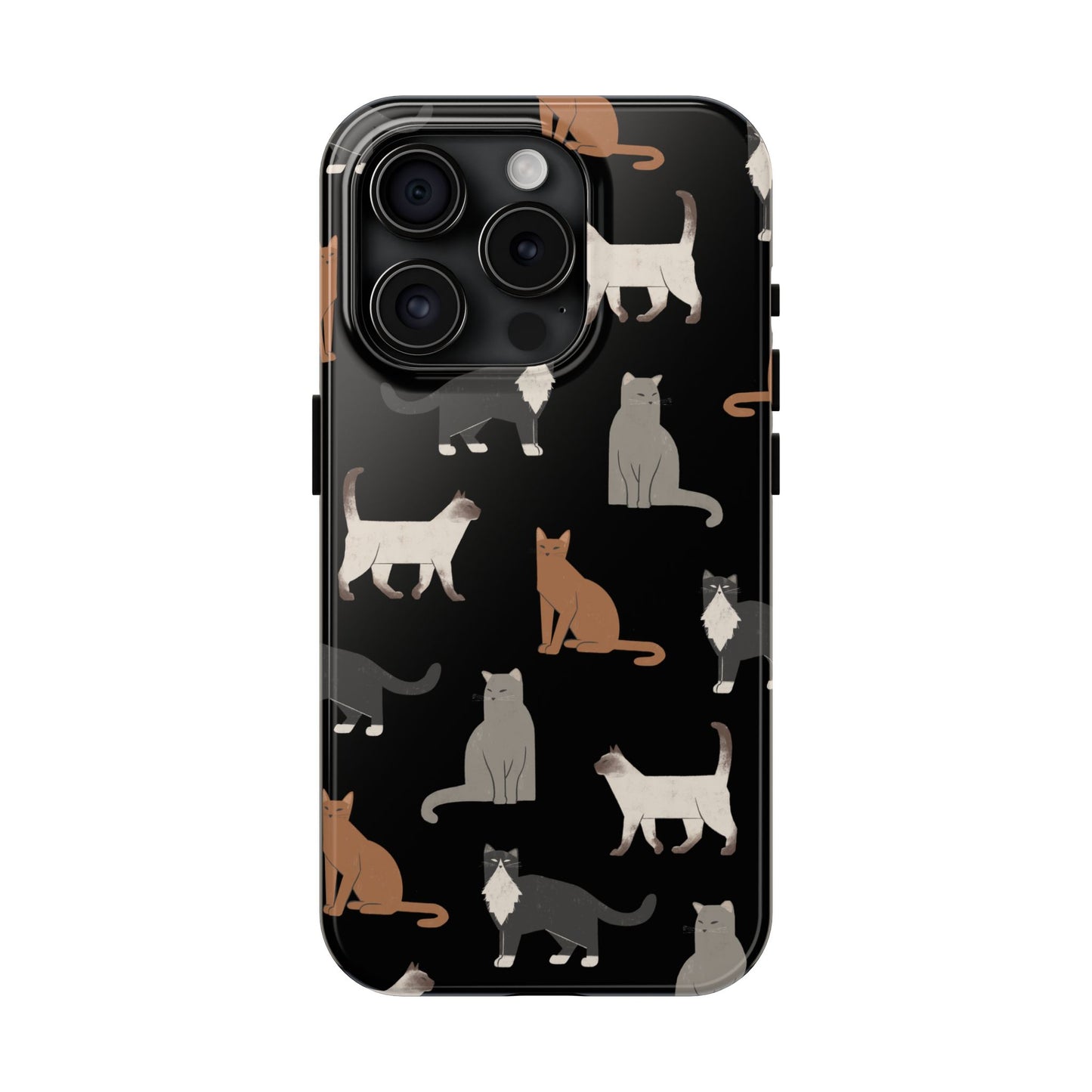 Cubist Cat Tough Phone Case - Stylish & Durable for Pet Fans