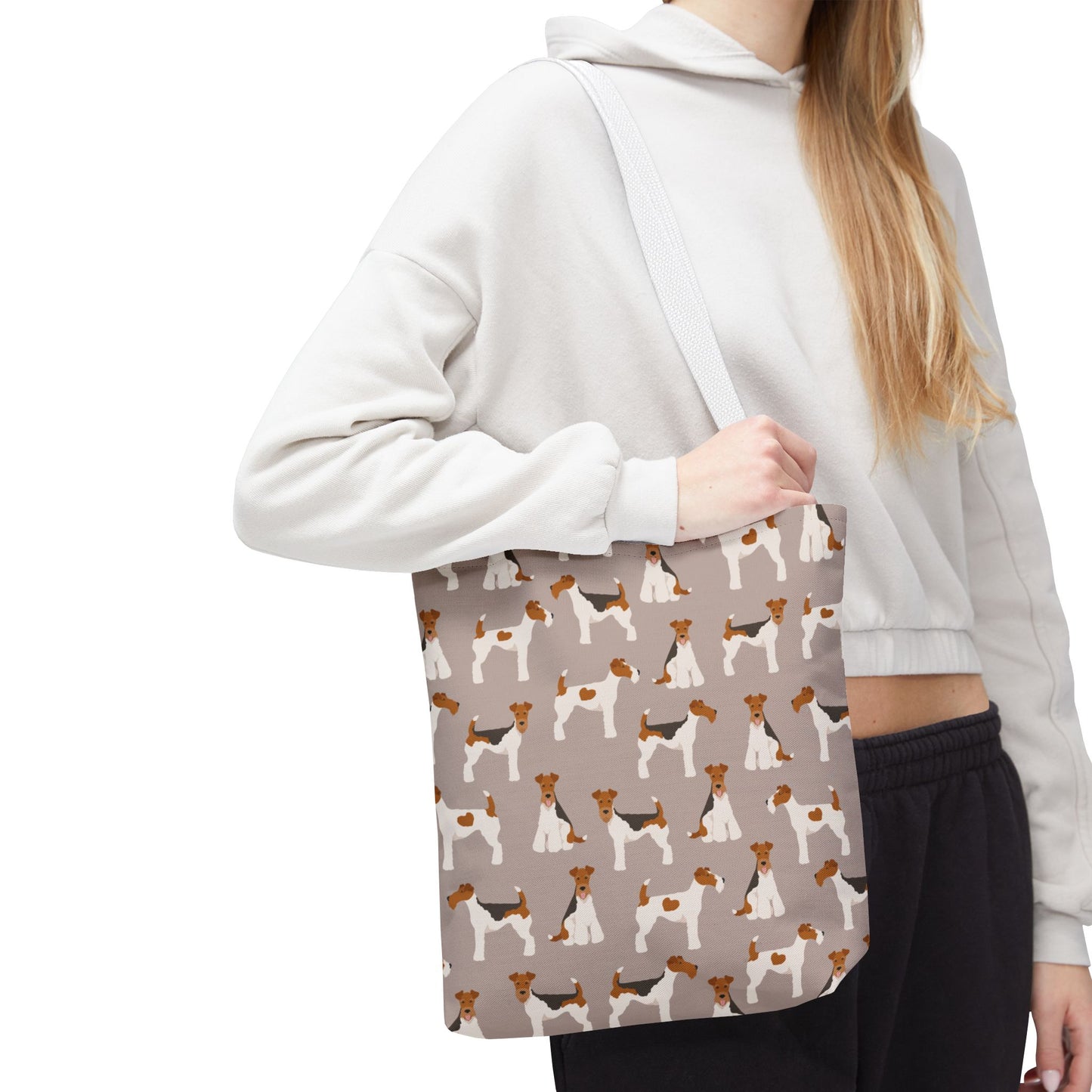 Wire Fox Terrier Dog Pattern Tote Bag - Perfect for Pet Lovers!