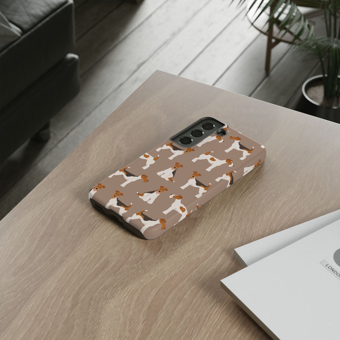 Wire Fox Terrier Lover Tough Case - Stylish Phone Case Featuring Playful Fox Terriers