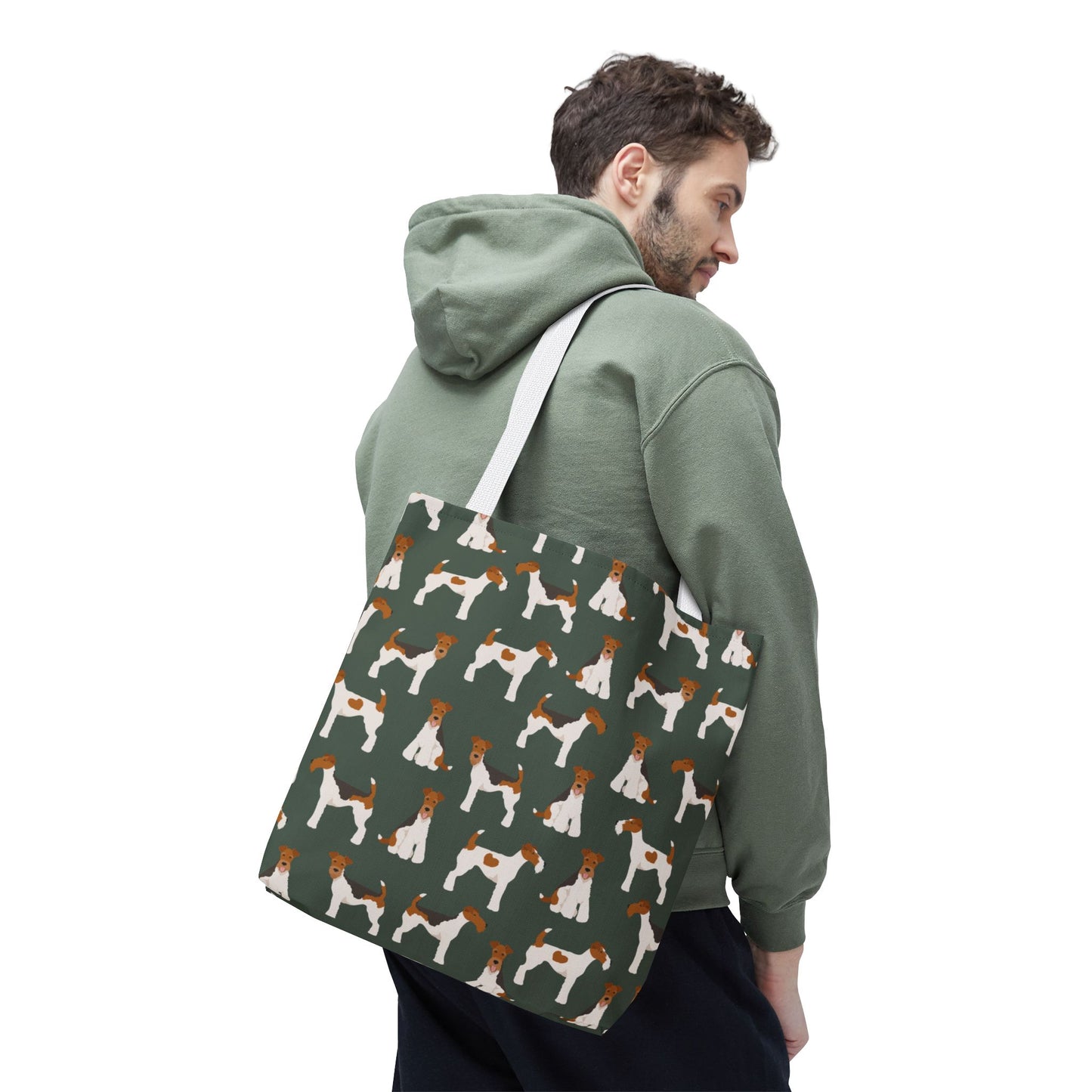 Wire Fox Terrier Dog Pattern Tote Bag - Perfect for Pet Lovers!