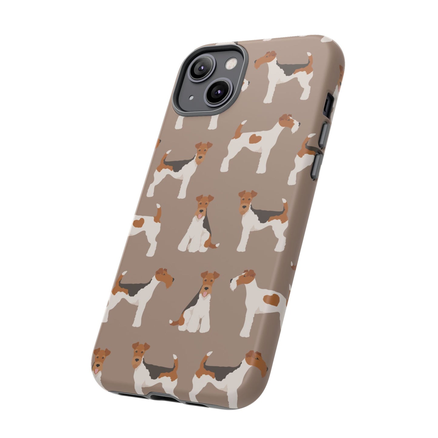 Wire Fox Terrier Lover Tough Case - Stylish Phone Case Featuring Playful Fox Terriers