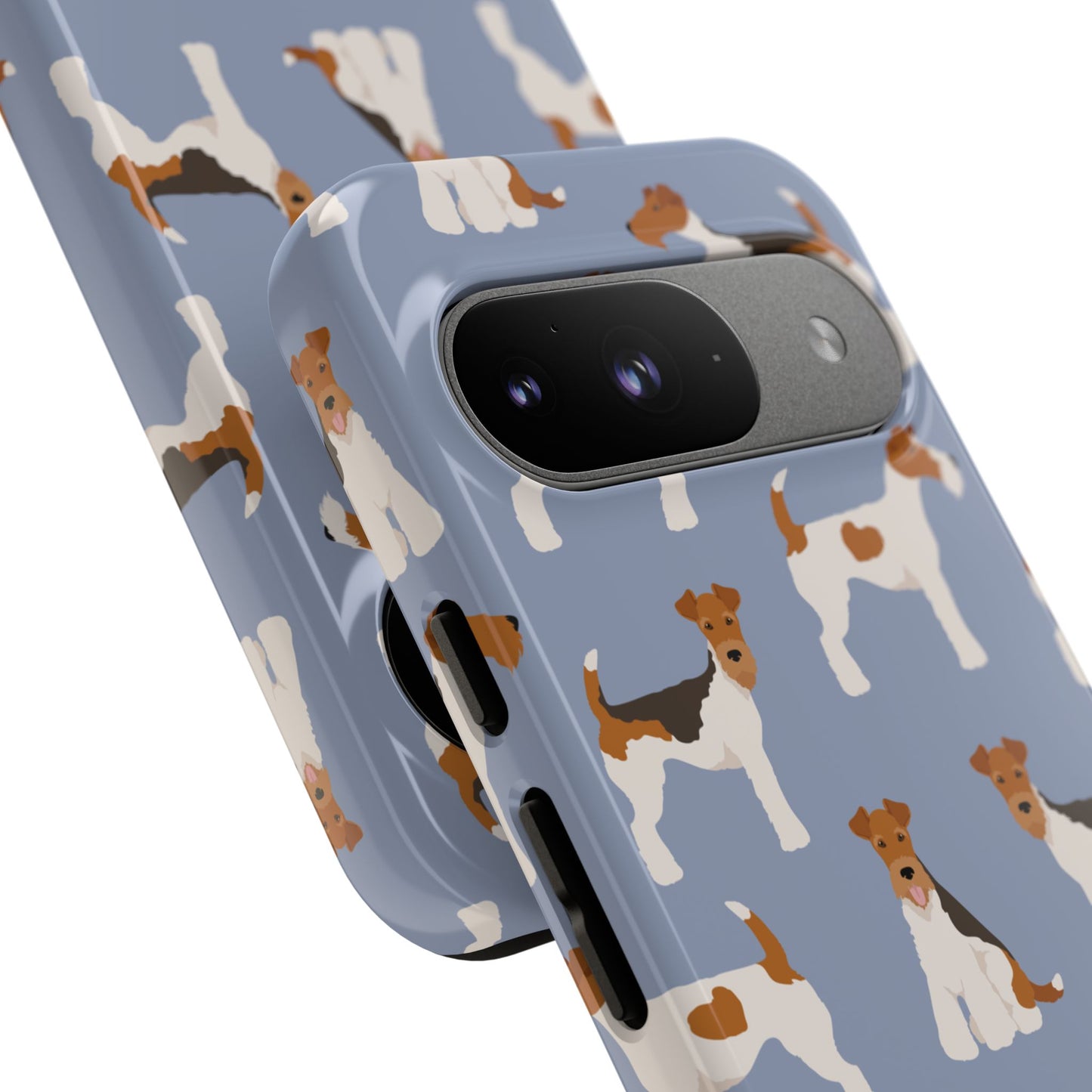 Wire Fox Terrier Lover Tough Case - Stylish Phone Case Featuring Playful Fox Terriers