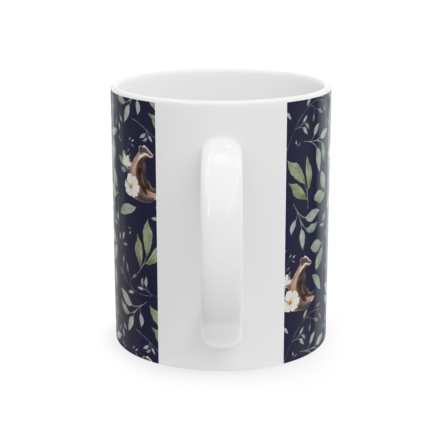 Botanical Badger Ceramic Mug - 11oz & 15oz