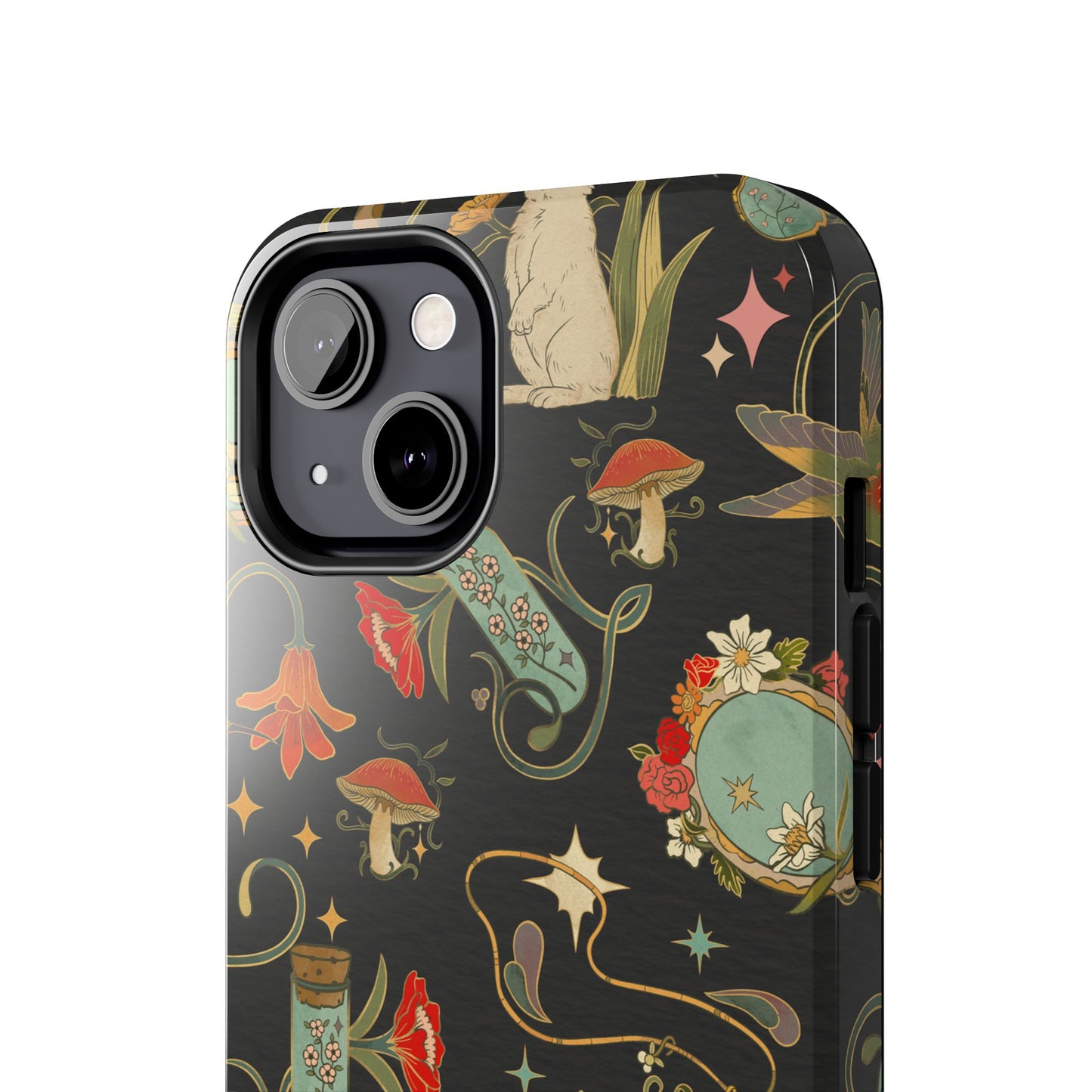 Whimsical Floral Rabbit Phone Case | Tough Protective Cover for Nature Lovers