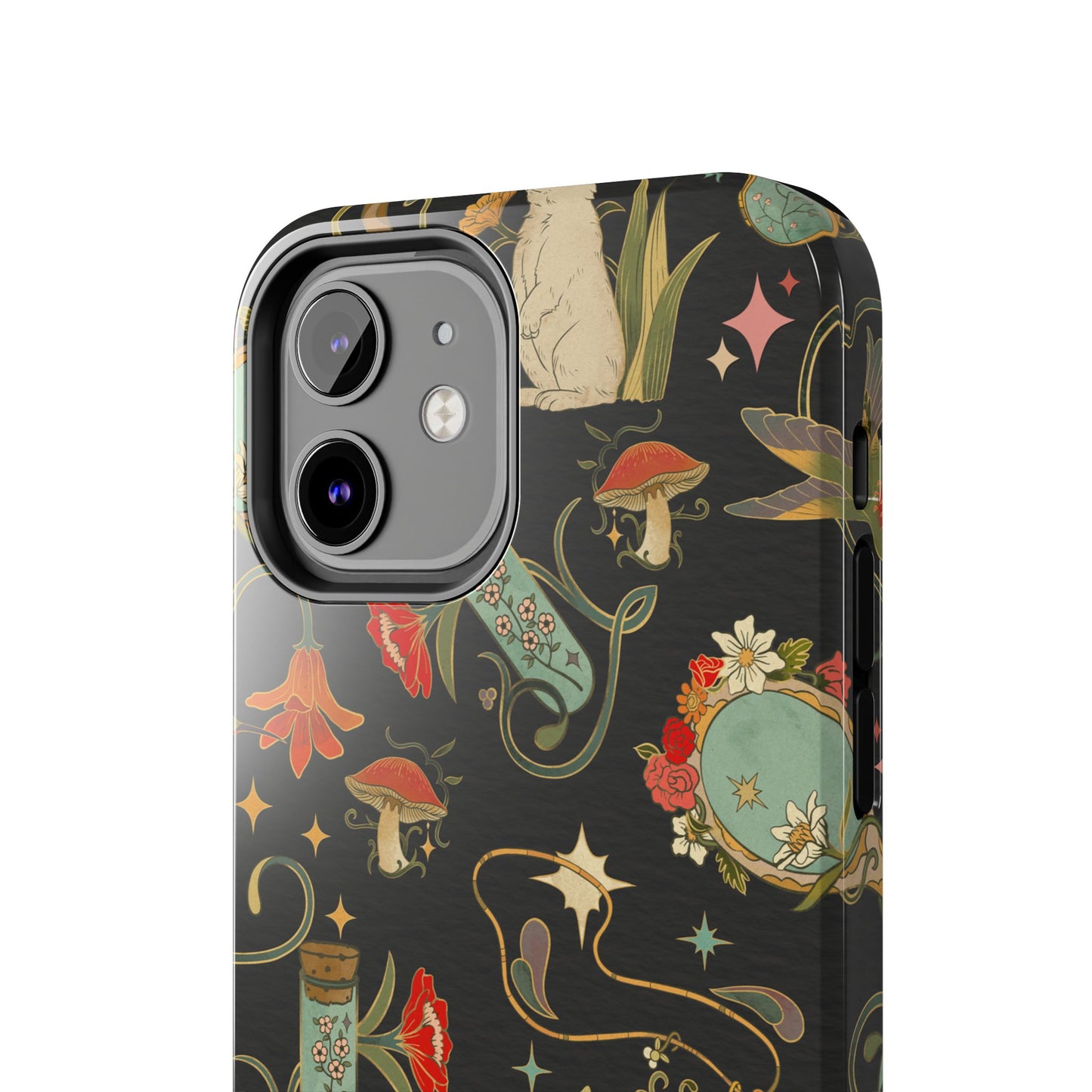 Whimsical Floral Rabbit Phone Case | Tough Protective Cover for Nature Lovers