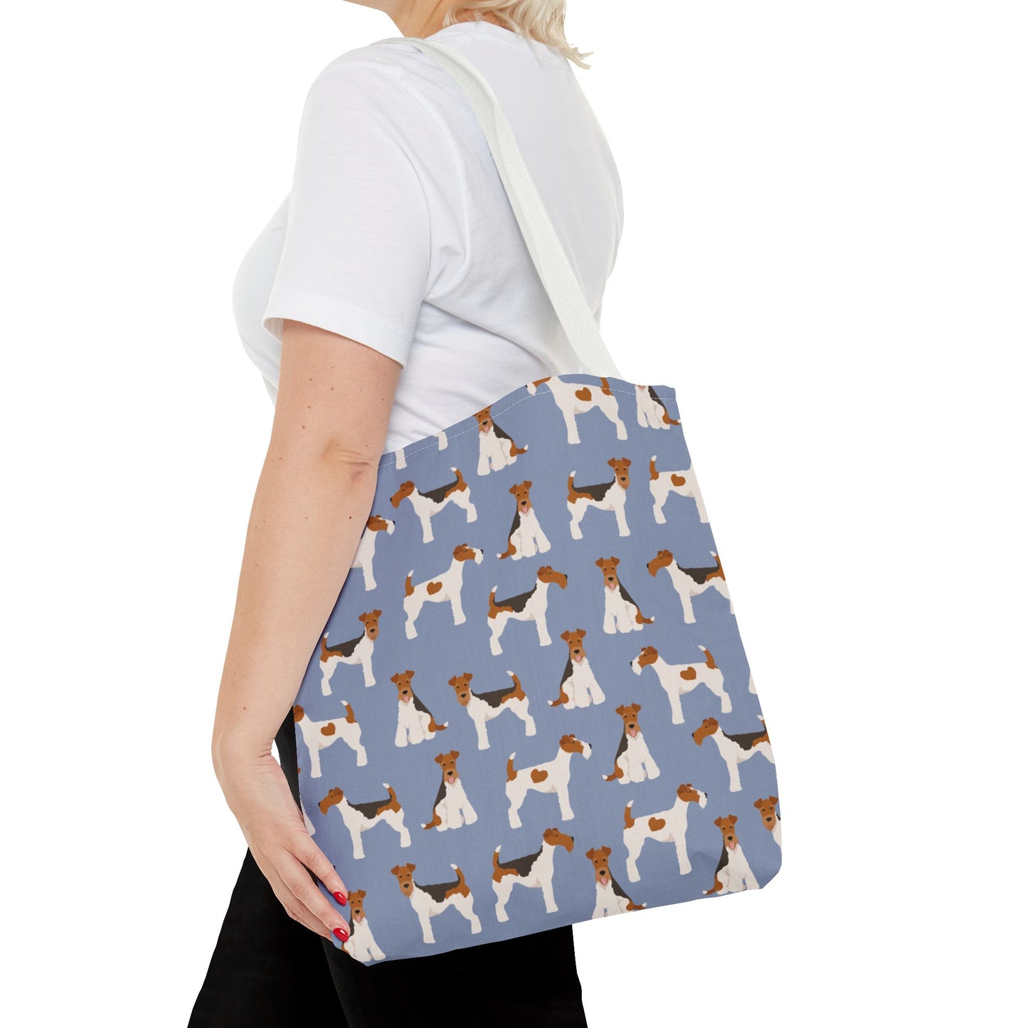 Wire Fox Terrier Dog Pattern Tote Bag - Perfect for Pet Lovers!
