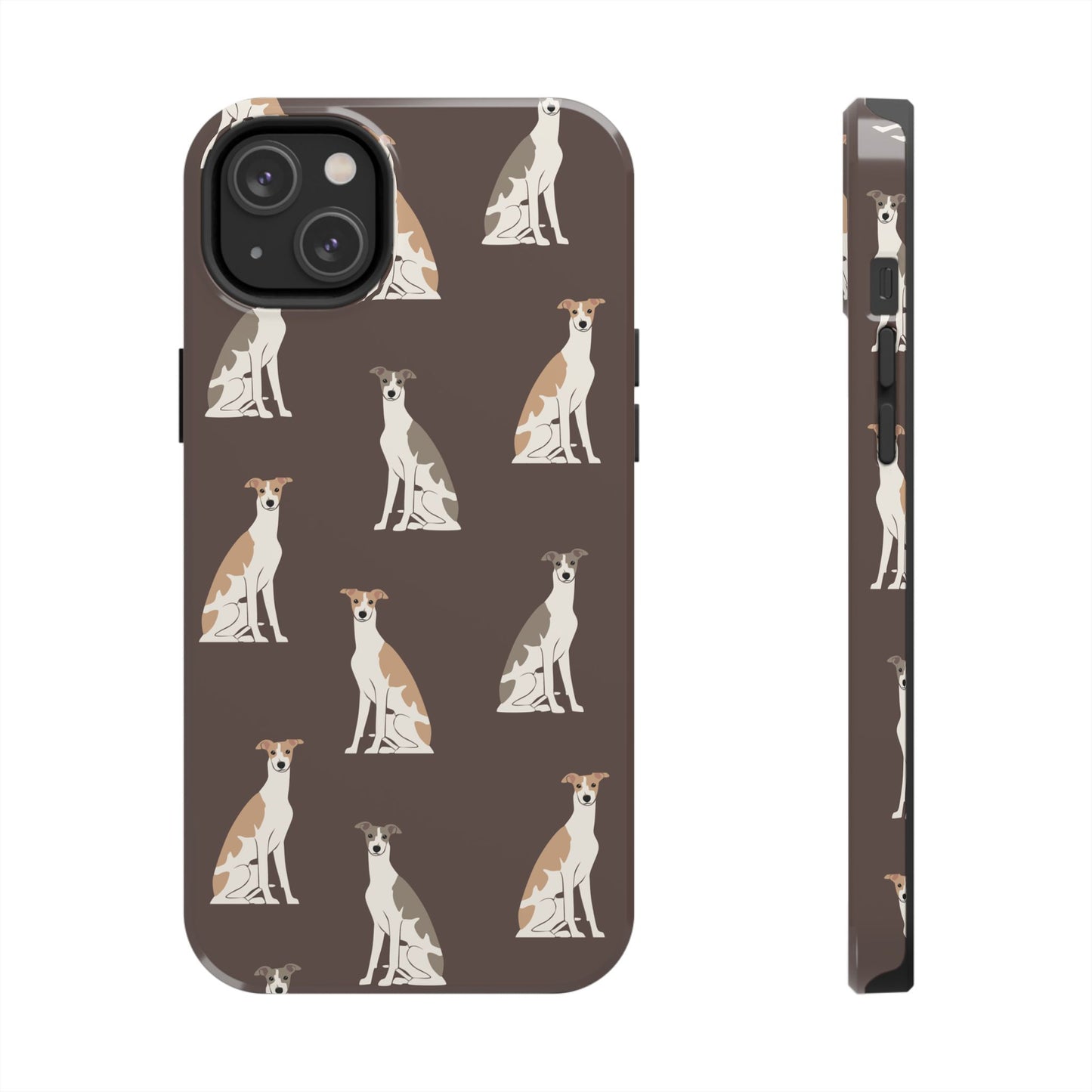 Elegant Grey Hound Pattern Phone Case - Durable & Stylish Dog Lover Accessory