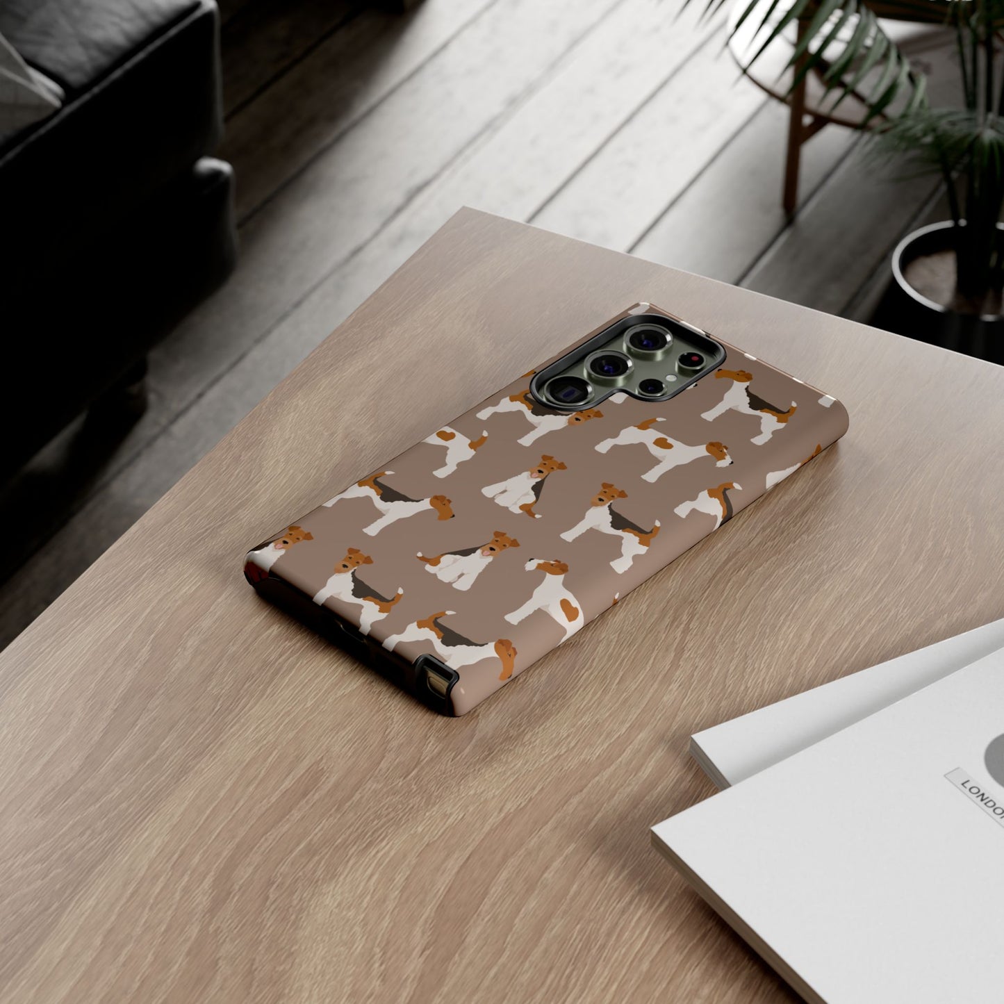 Wire Fox Terrier Lover Tough Case - Stylish Phone Case Featuring Playful Fox Terriers