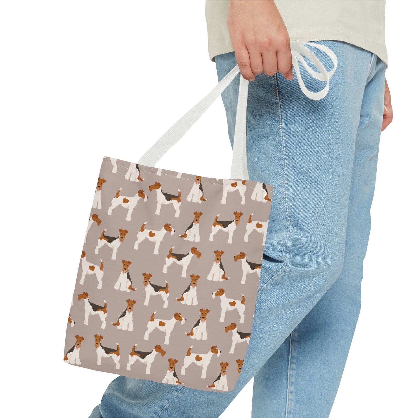 Wire Fox Terrier Dog Pattern Tote Bag - Perfect for Pet Lovers!