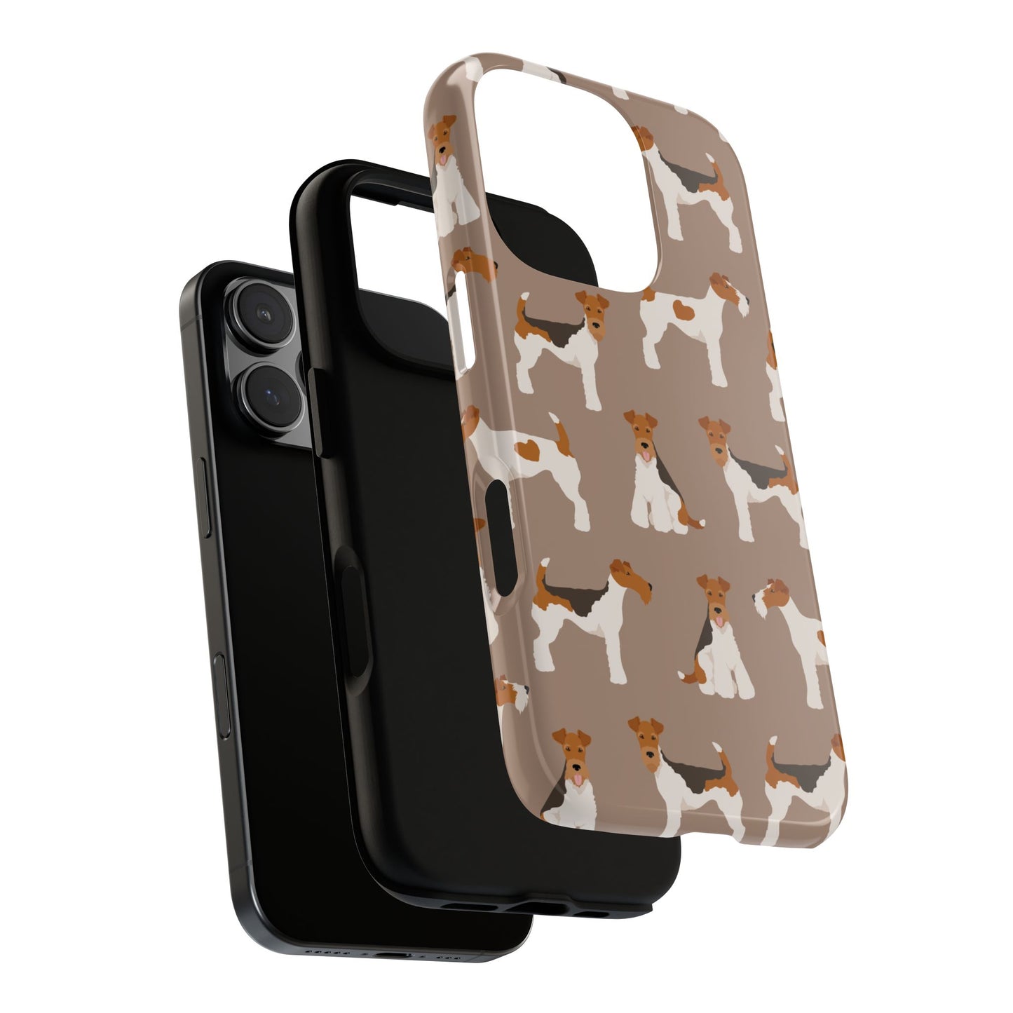 Wire Fox Terrier Lover Tough Case - Stylish Phone Case Featuring Playful Fox Terriers