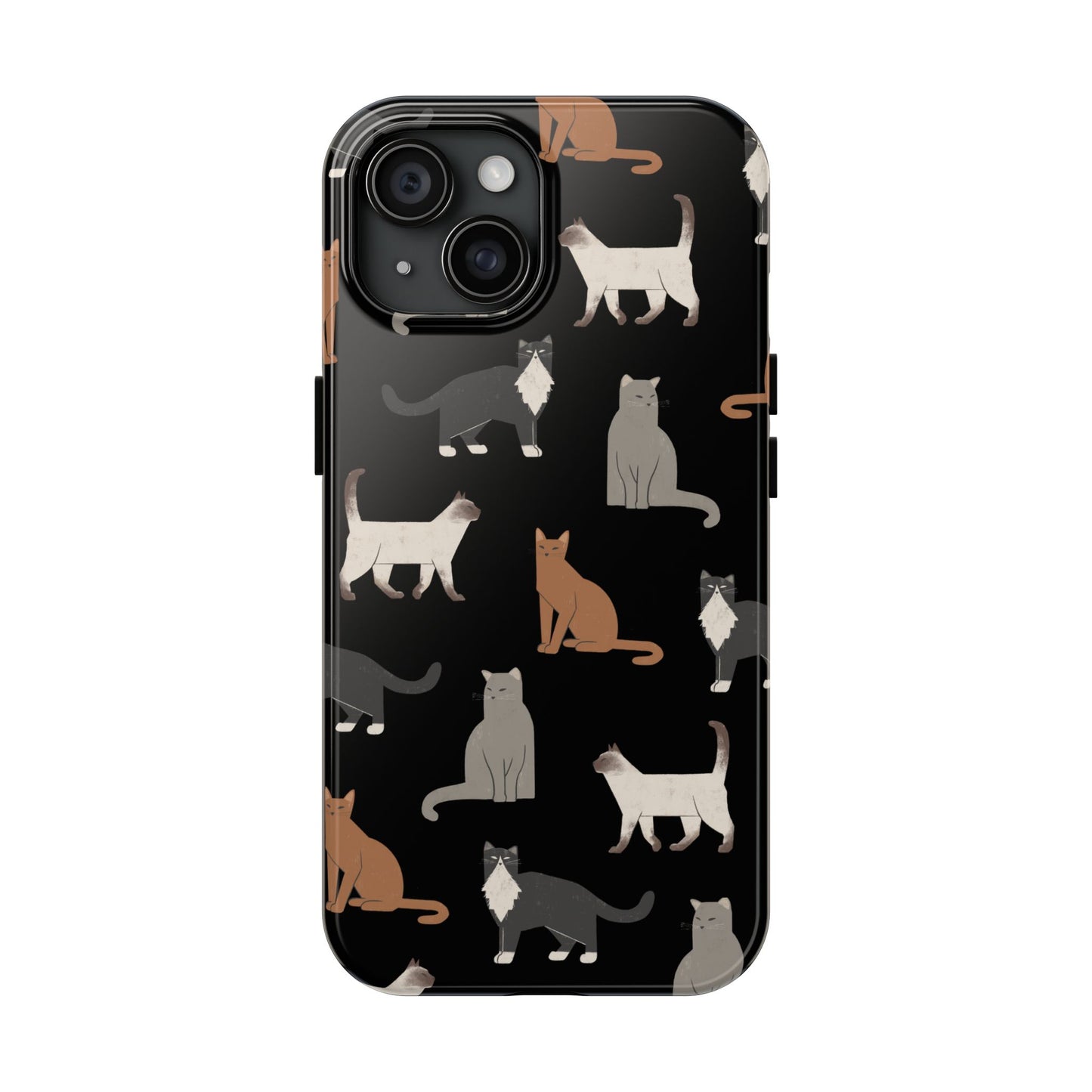 Cubist Cat Tough Phone Case - Stylish & Durable for Pet Fans