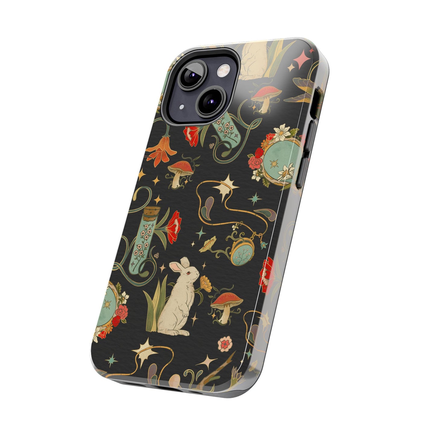 Whimsical Floral Rabbit Phone Case | Tough Protective Cover for Nature Lovers