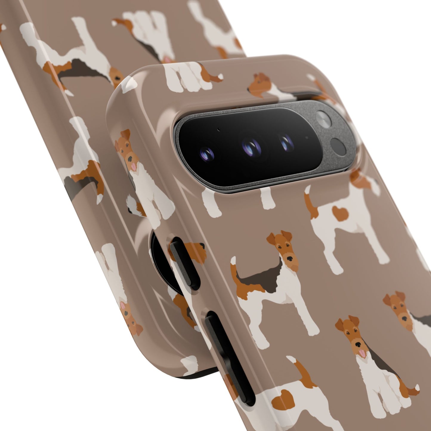 Wire Fox Terrier Lover Tough Case - Stylish Phone Case Featuring Playful Fox Terriers