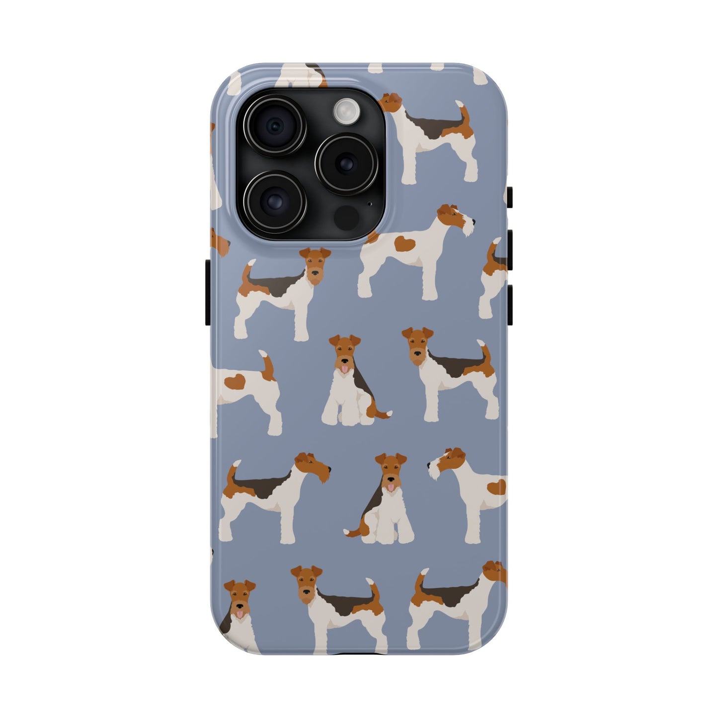 Playful Wire Fox Terrier Phone Case - Durable & Stylish Dog Lover Accessory