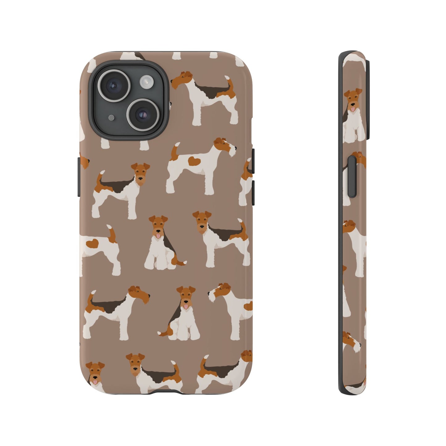 Wire Fox Terrier Lover Tough Case - Stylish Phone Case Featuring Playful Fox Terriers