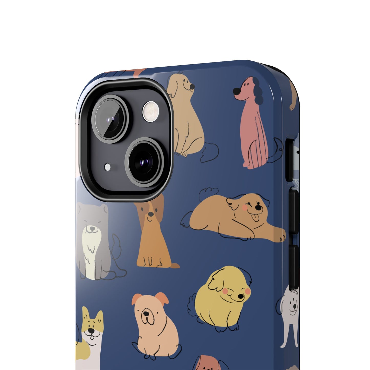 Cute Cartoon Dog Tough Phone Case - Perfect for Pet Lovers